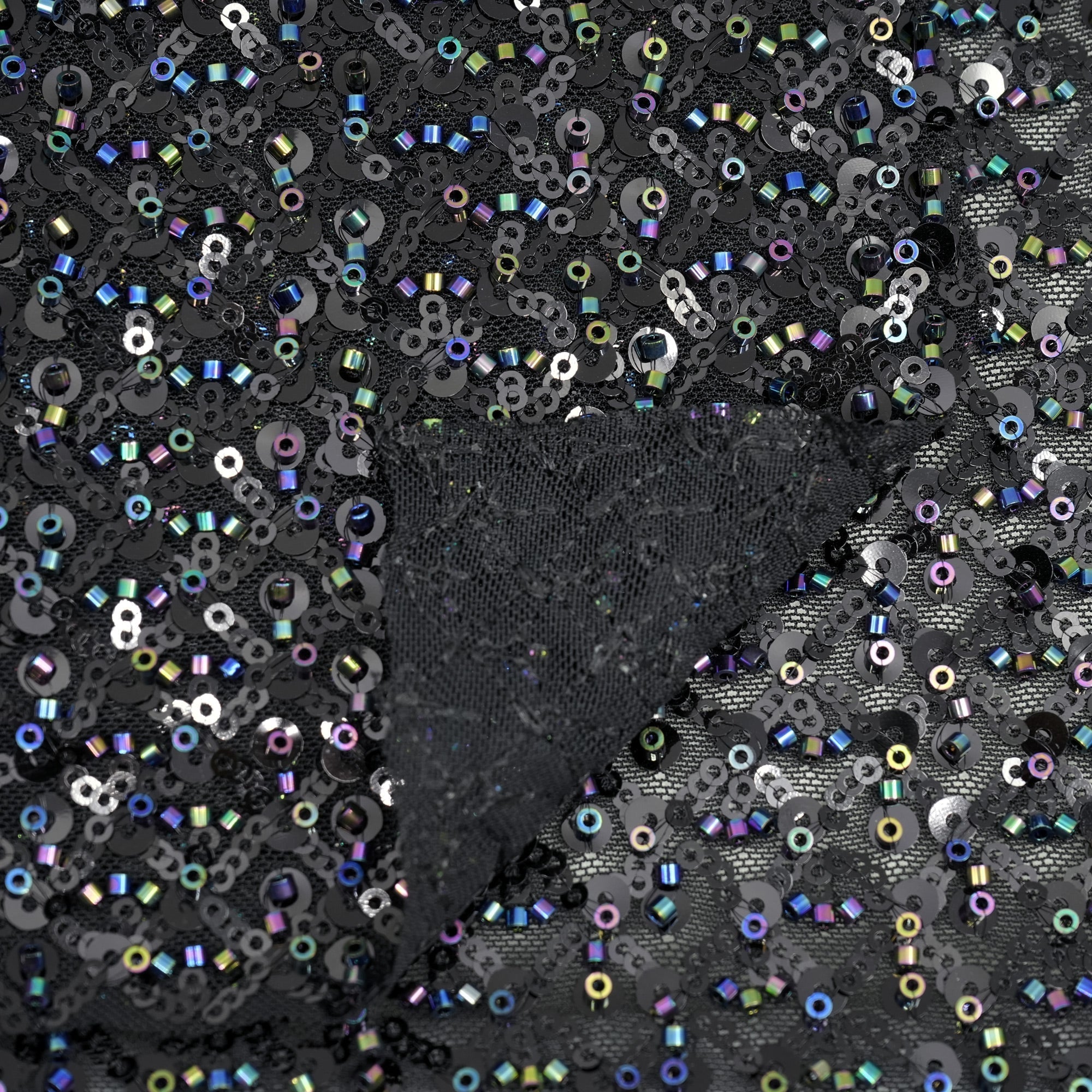 Prestige Beaded with Sequins Stretch Mesh Fabric | CDW