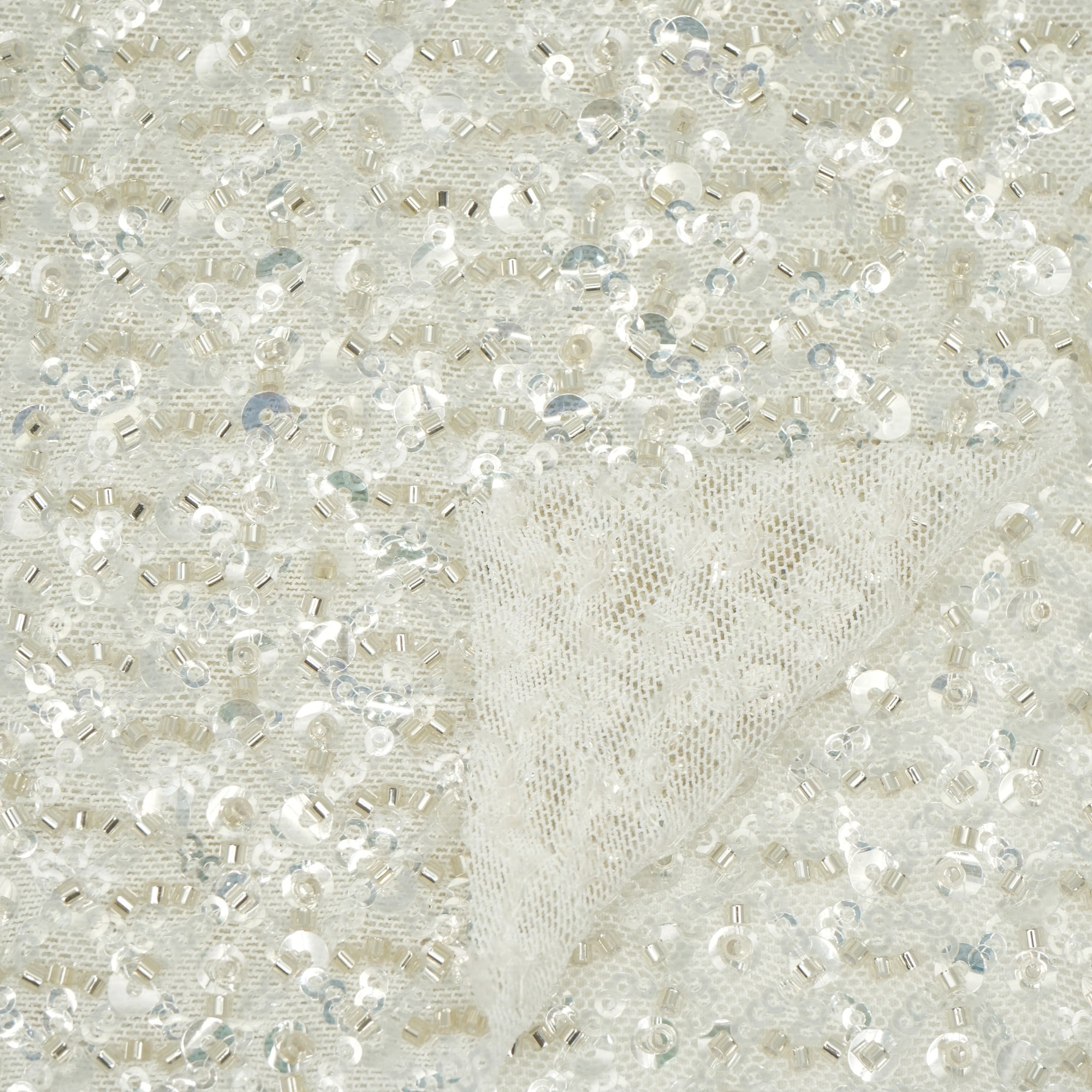 Prestige Beaded with Sequins Stretch Mesh Fabric | CDW