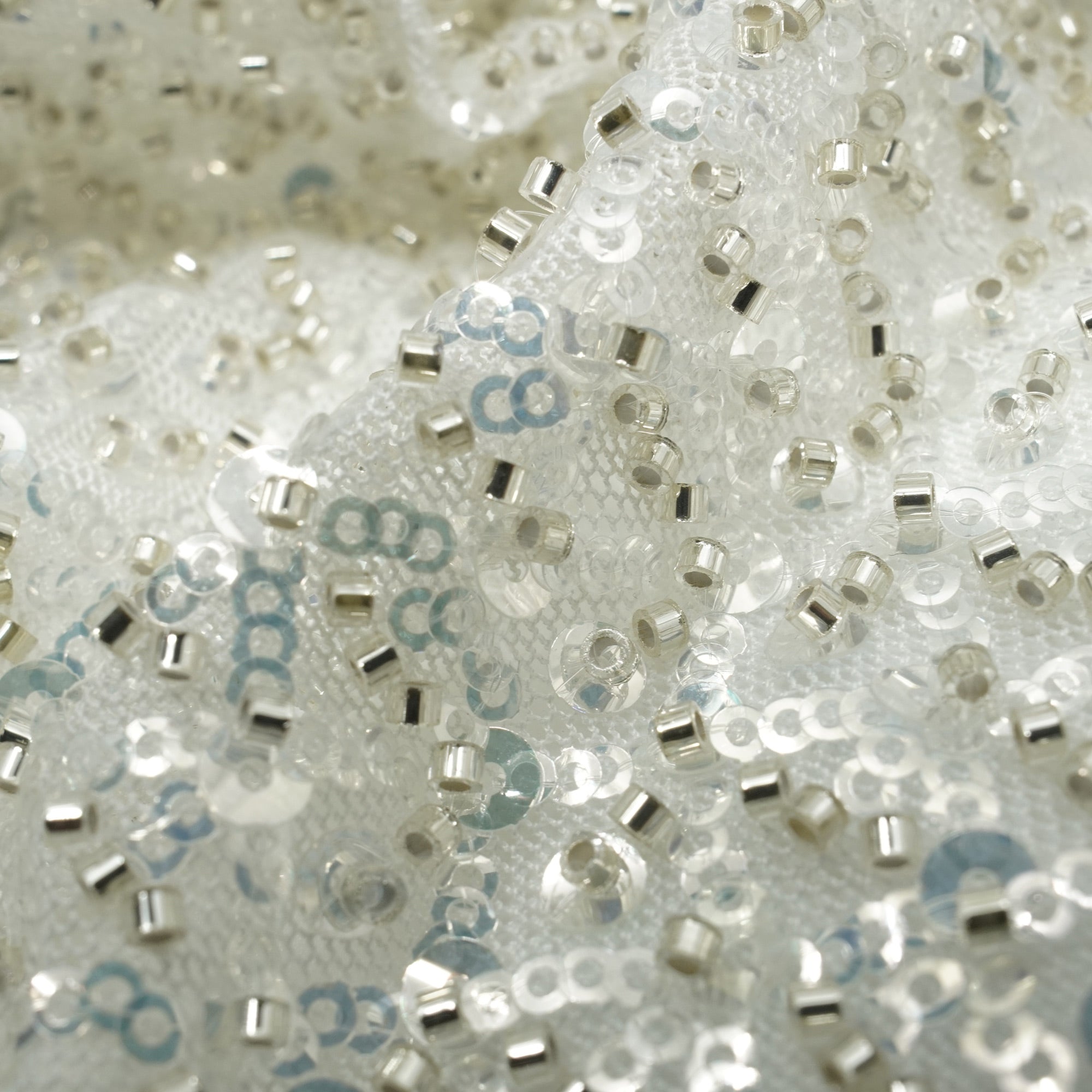 Prestige Beaded with Sequins Stretch Mesh Fabric | CDW