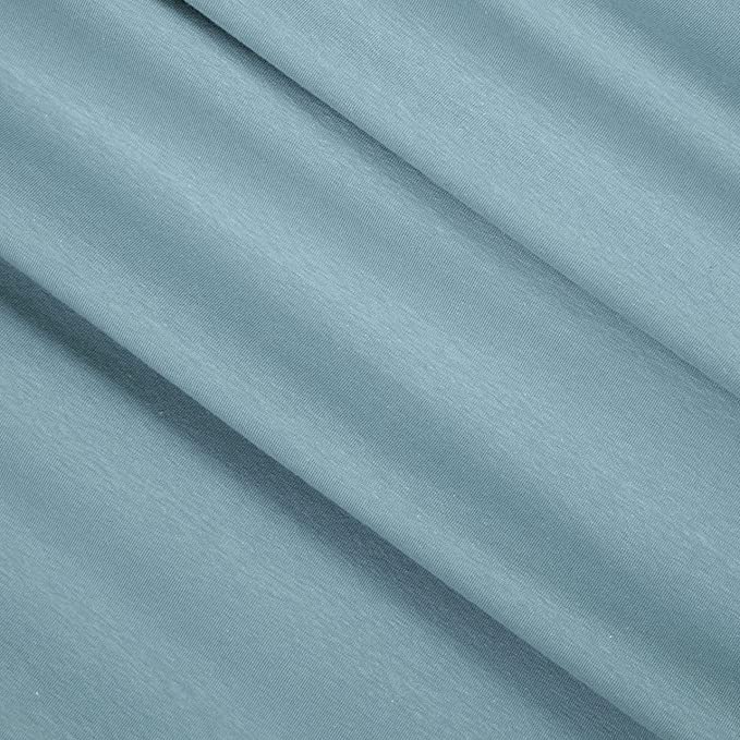 FabricLA 12oz Cotton Spandex Jersey Knit Fabric | Baby Blue