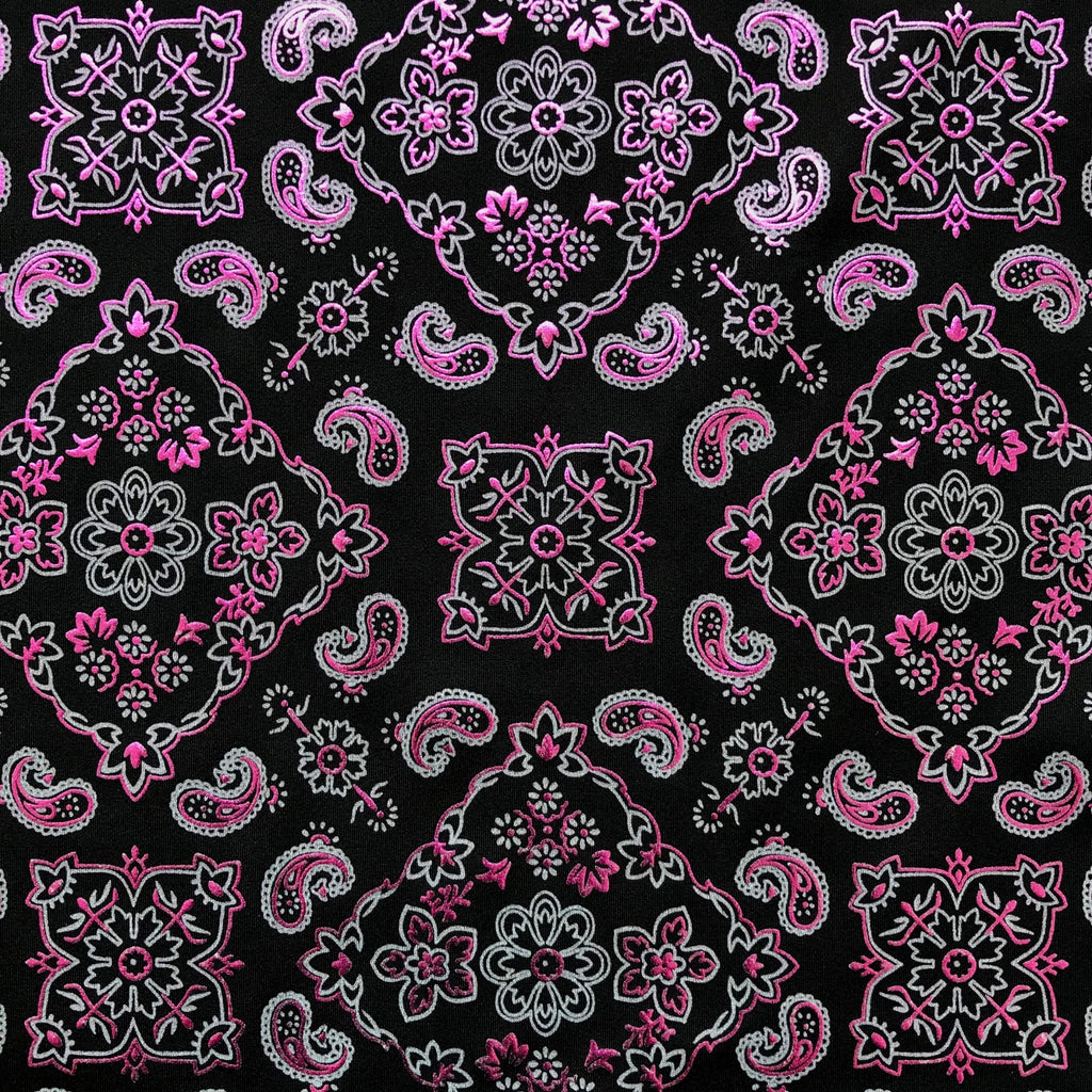 Bandana Foil Printed Spandex Fabric | CDW