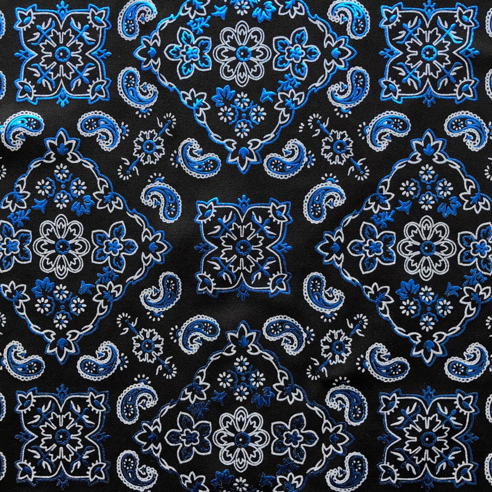 Bandana Foil Printed Spandex Fabric | CDW