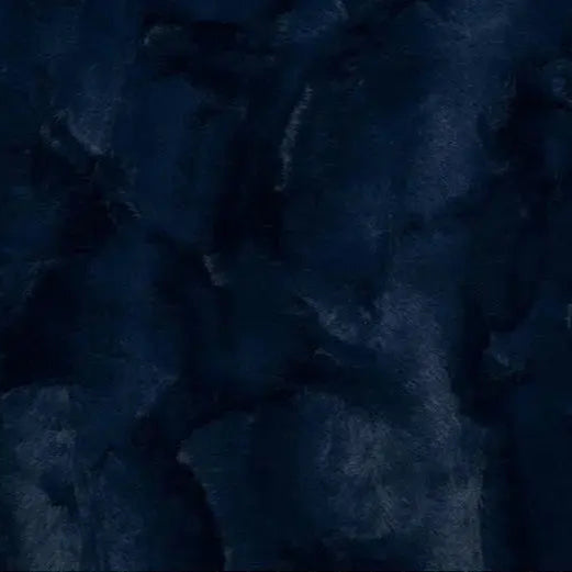 Blue Navy Luxe Cuddle Mirage 80" Fabric per yard