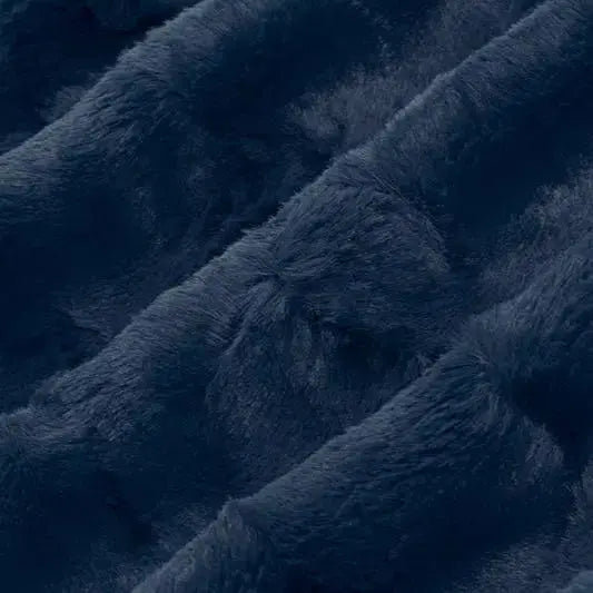Blue Navy Luxe Cuddle Mirage 80" Fabric per yard