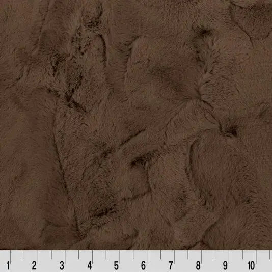 Brown Truffle Luxe Cuddle Mirage 80" Fabric per yard