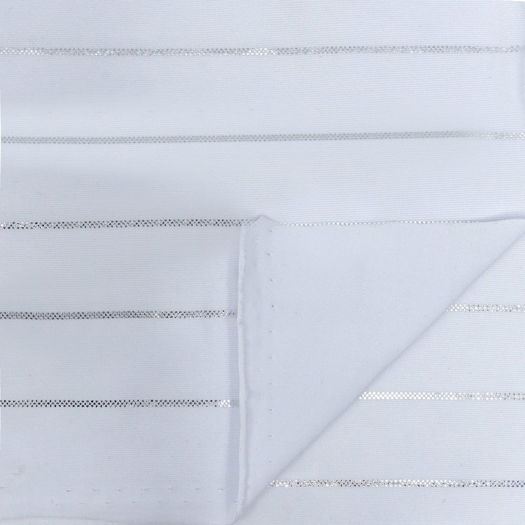 Chicago Foiled Line Spandex Fabric | CDW