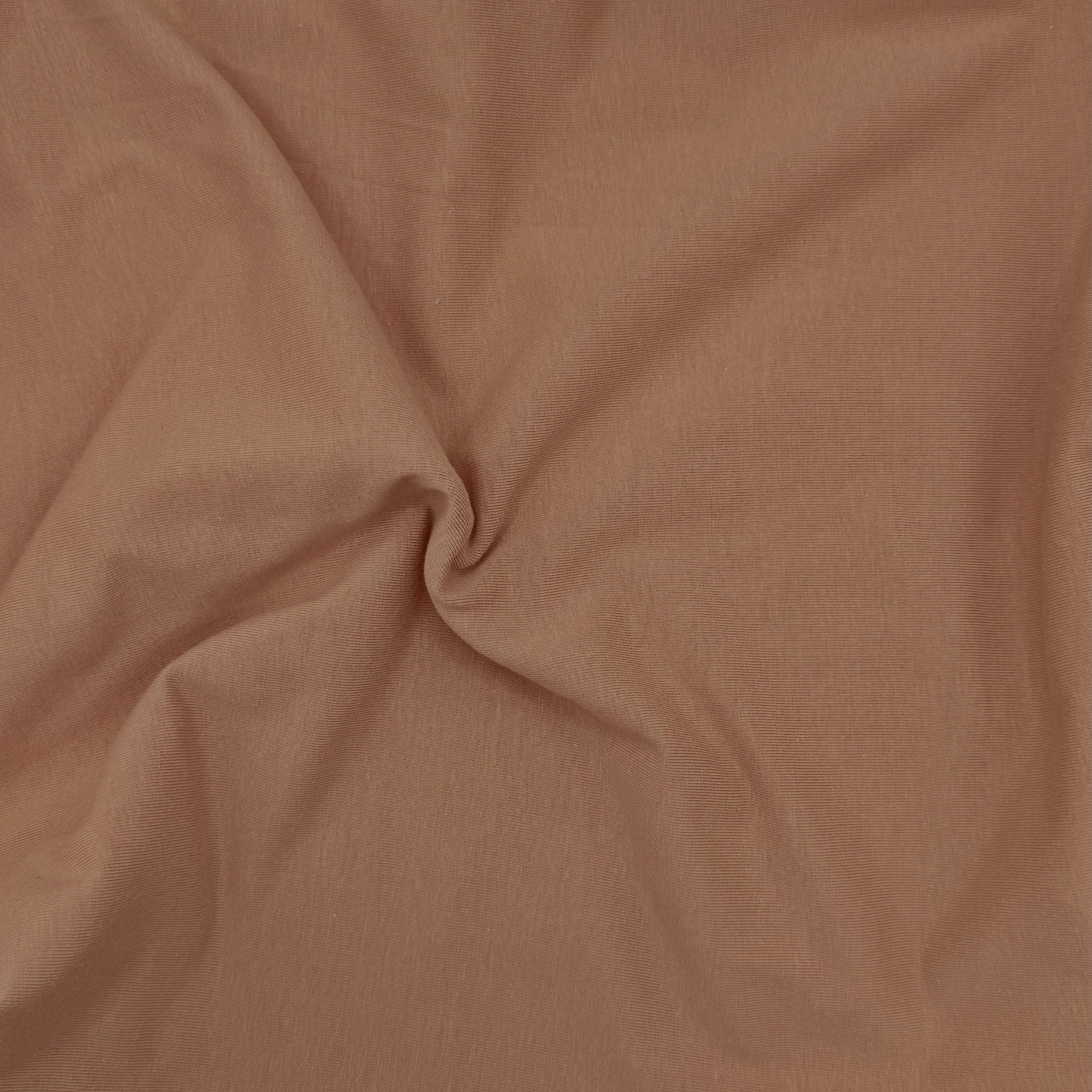 FabricLA 10 oz Cotton Spandex Jersey Knit Fabric – 4-Way Stretch | Dark Mocha