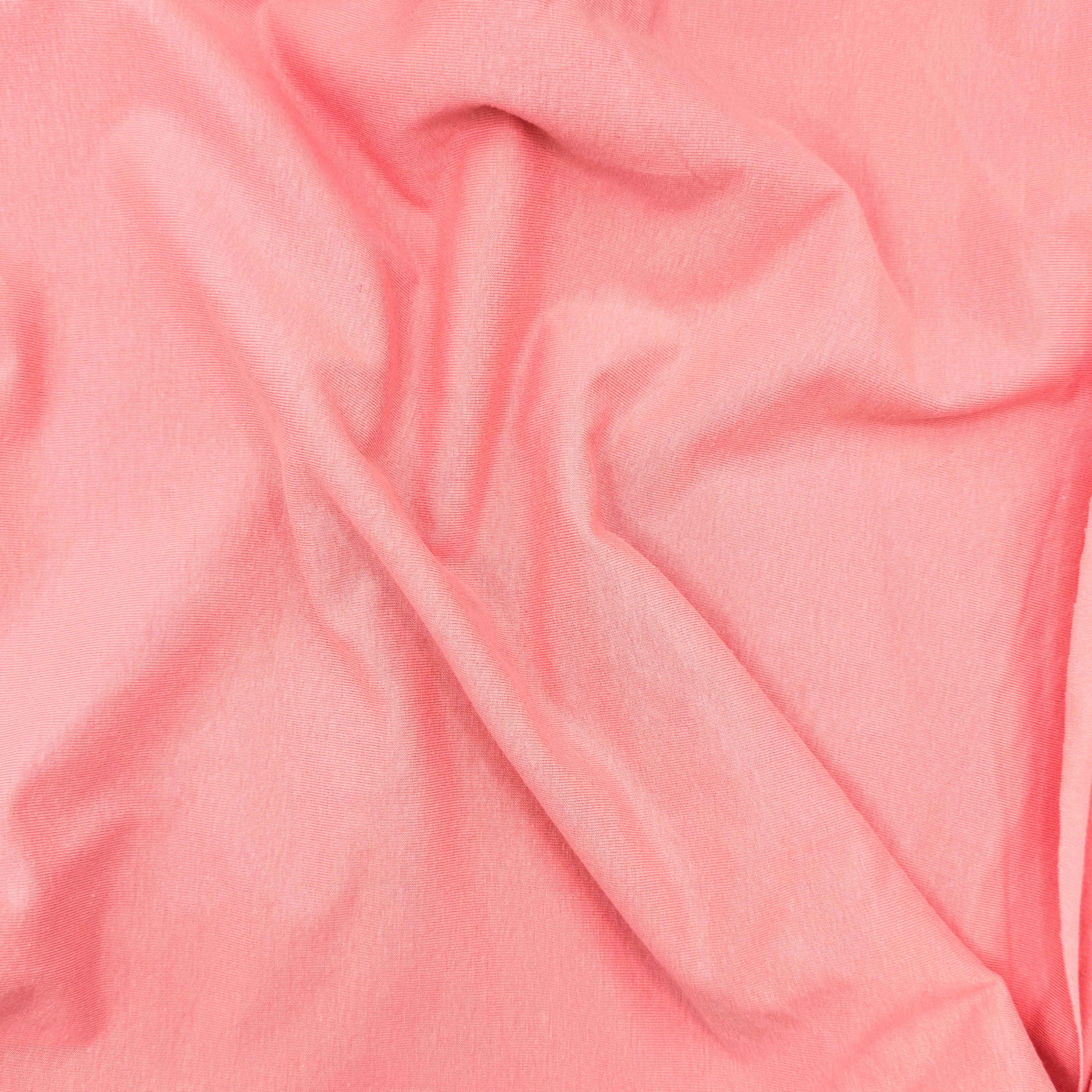 FabricLA 10 oz Cotton Spandex Jersey Knit Fabric – 4-Way Stretch | Dark Peach