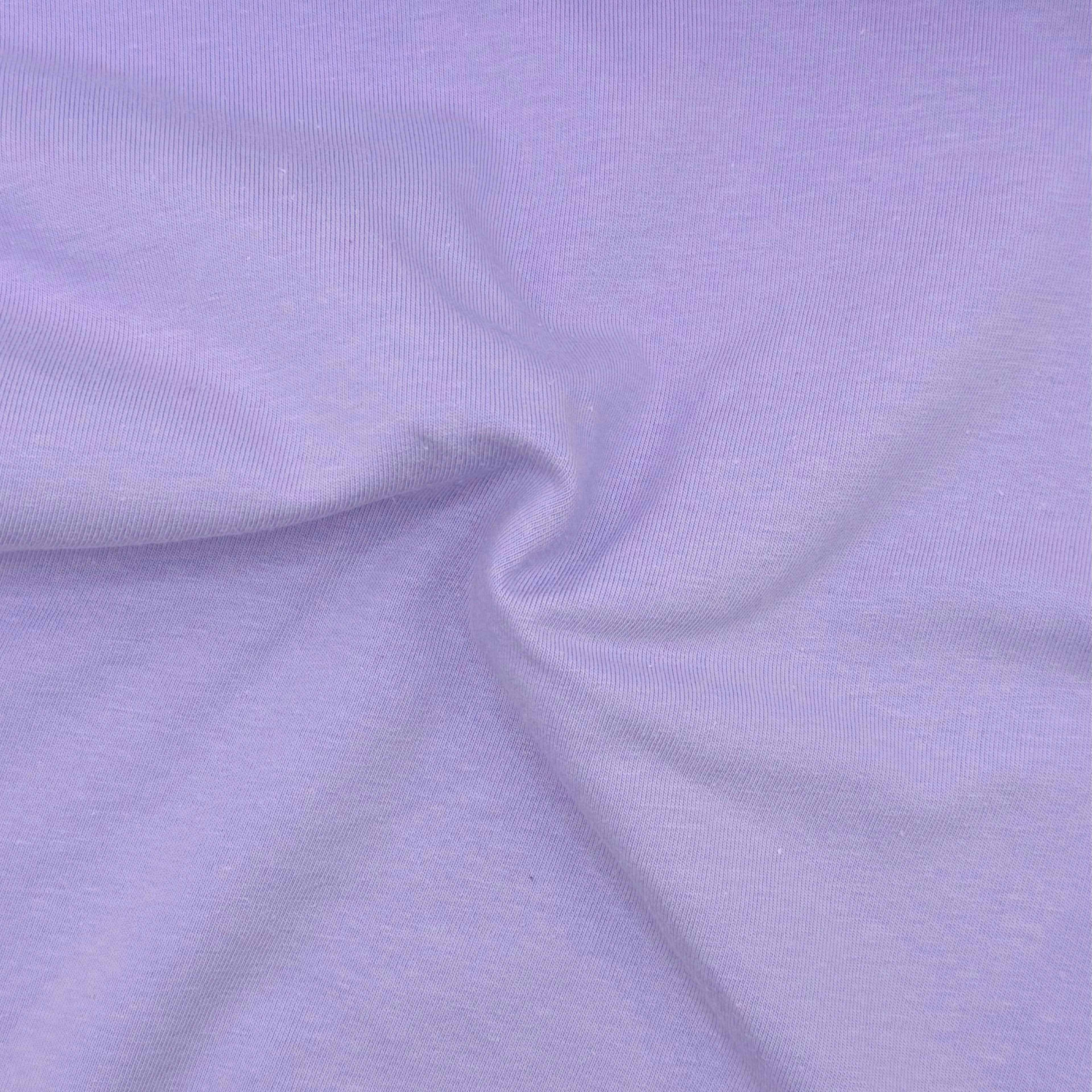 FabricLA 10 oz Cotton Spandex Jersey Knit Fabric – 4-Way Stretch | Lavender