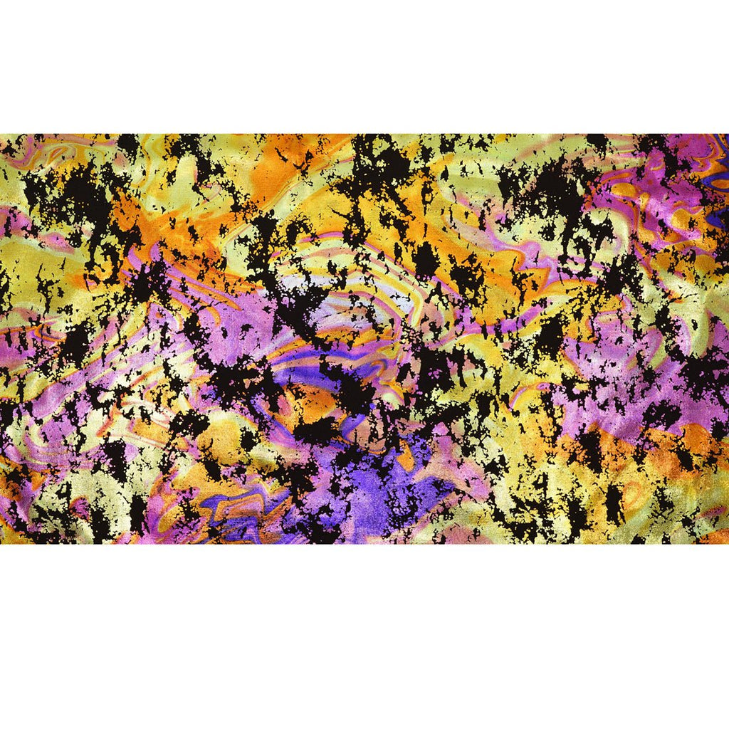 Flashy Marble Foiled Spandex Fabric | CDW