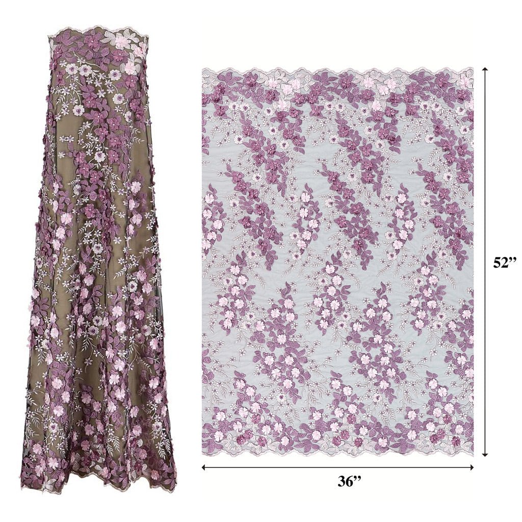 Cascade Embroidered Mesh Fabric | CDW