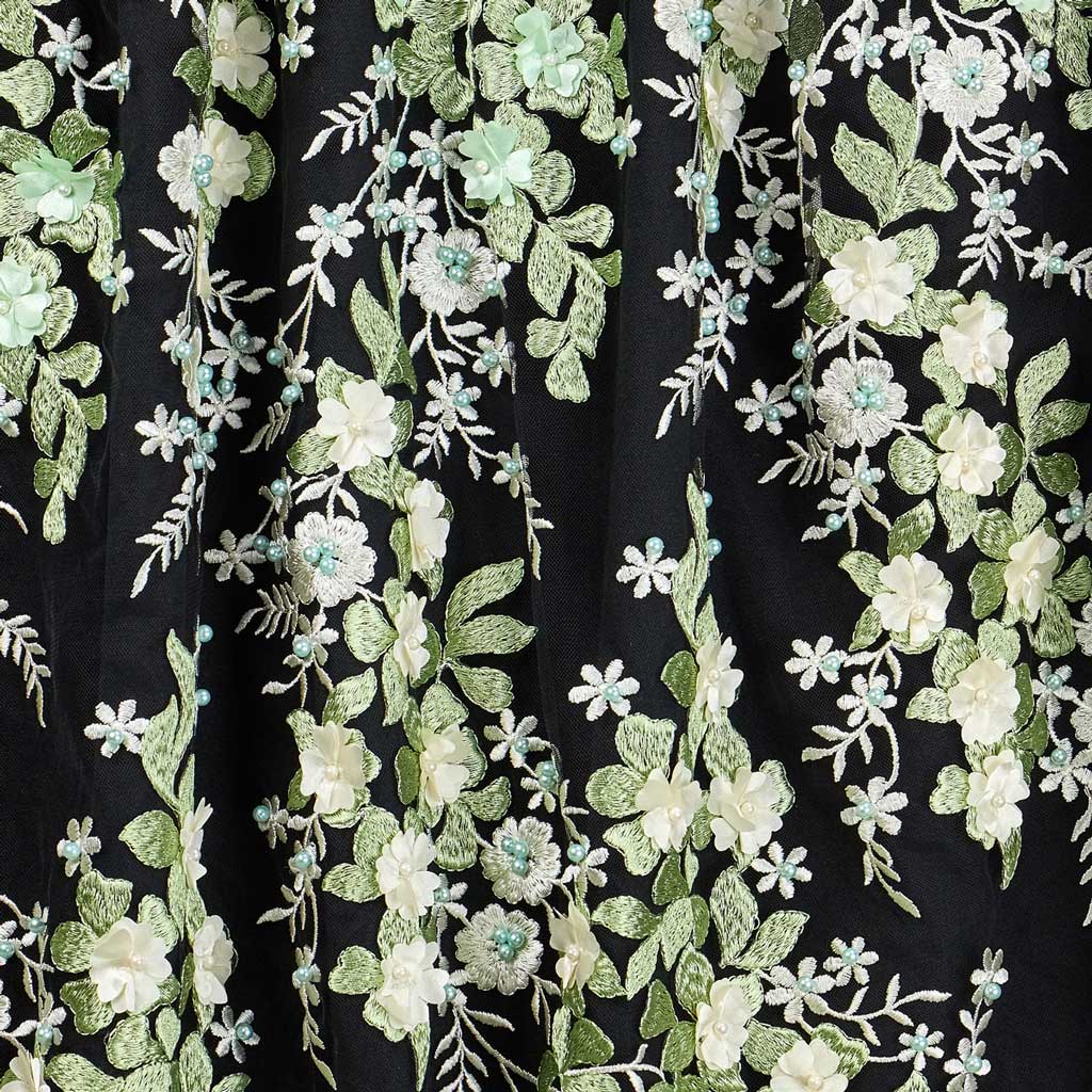 Cascade Embroidered Mesh Fabric | CDW