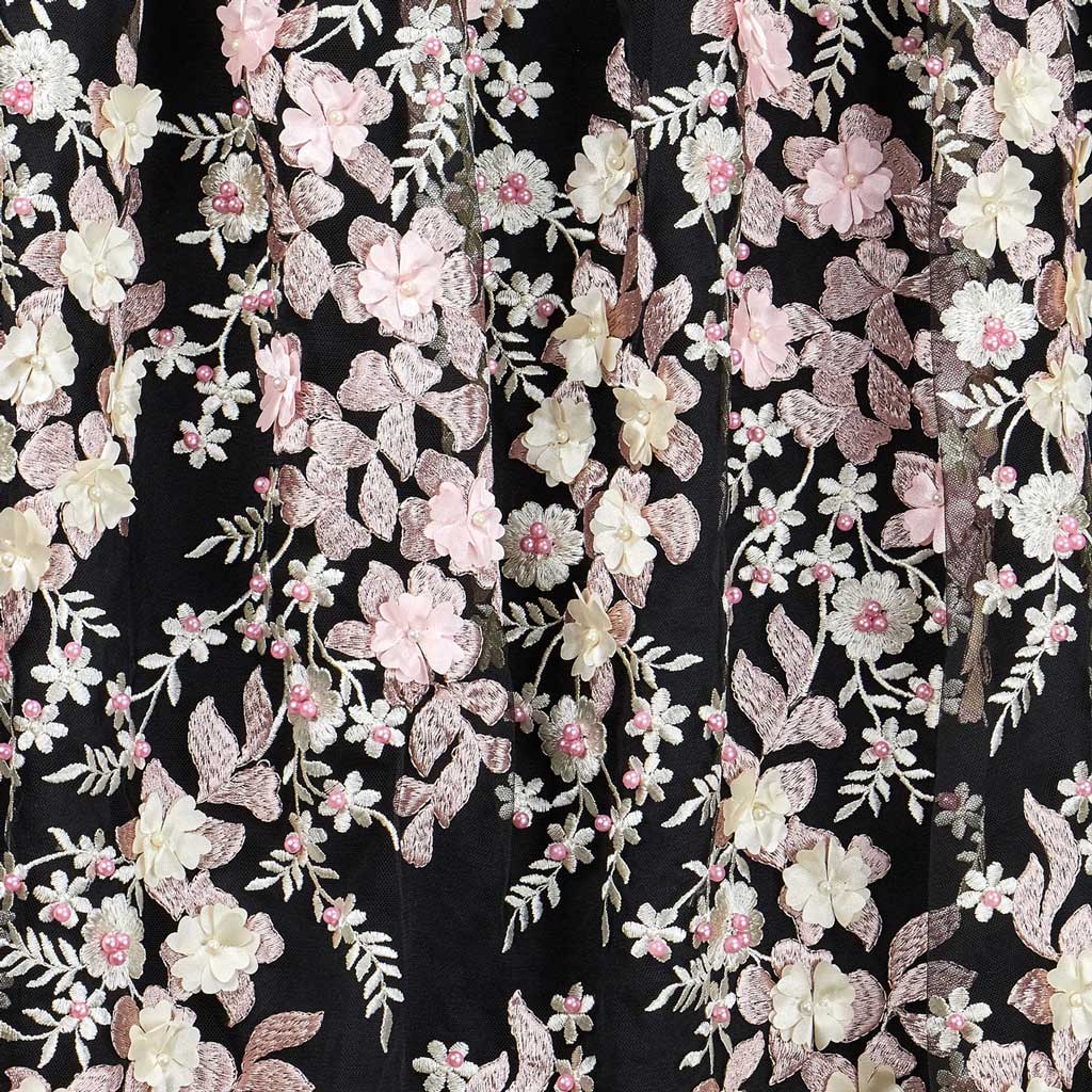 Cascade Embroidered Mesh Fabric | CDW