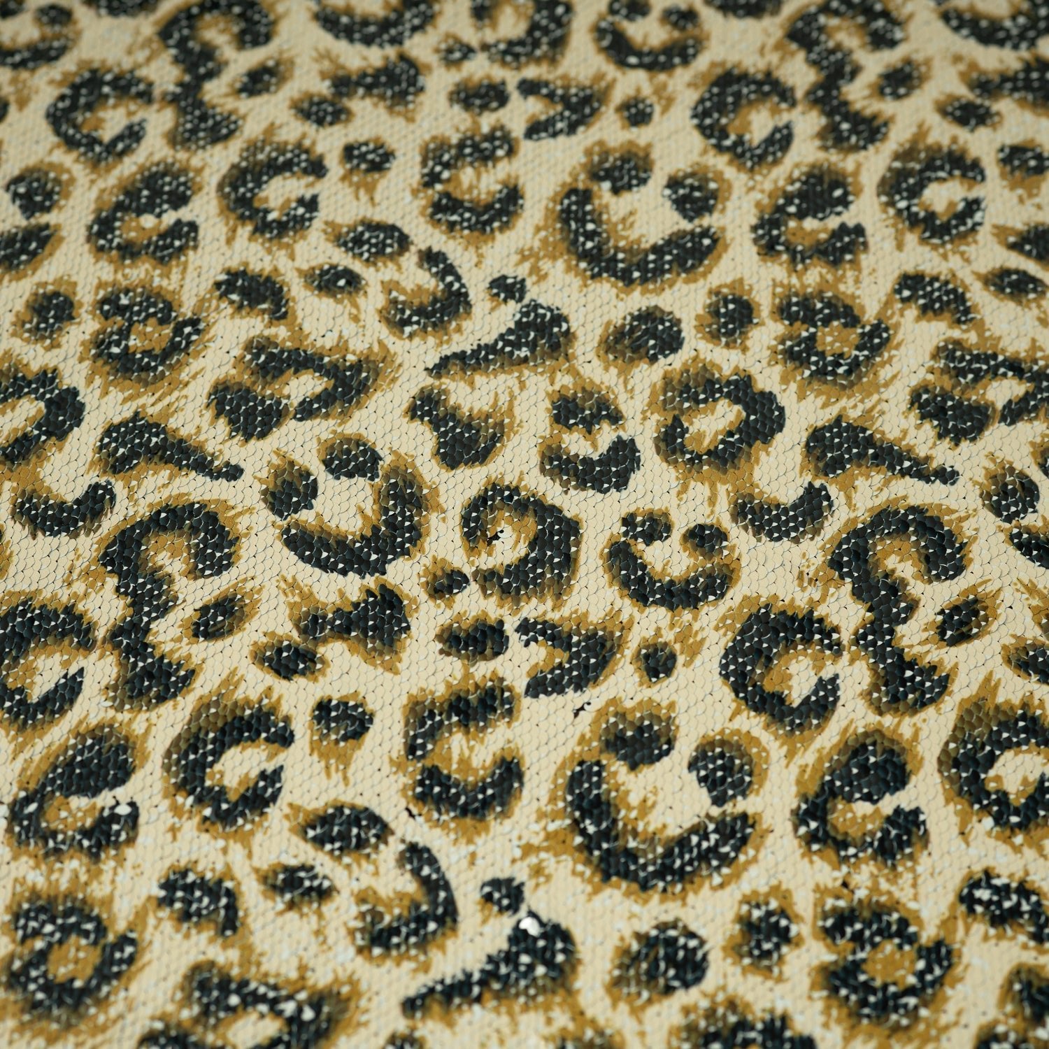 Cheetah Printed Flip Sequin on Spandex Fabric | CDW