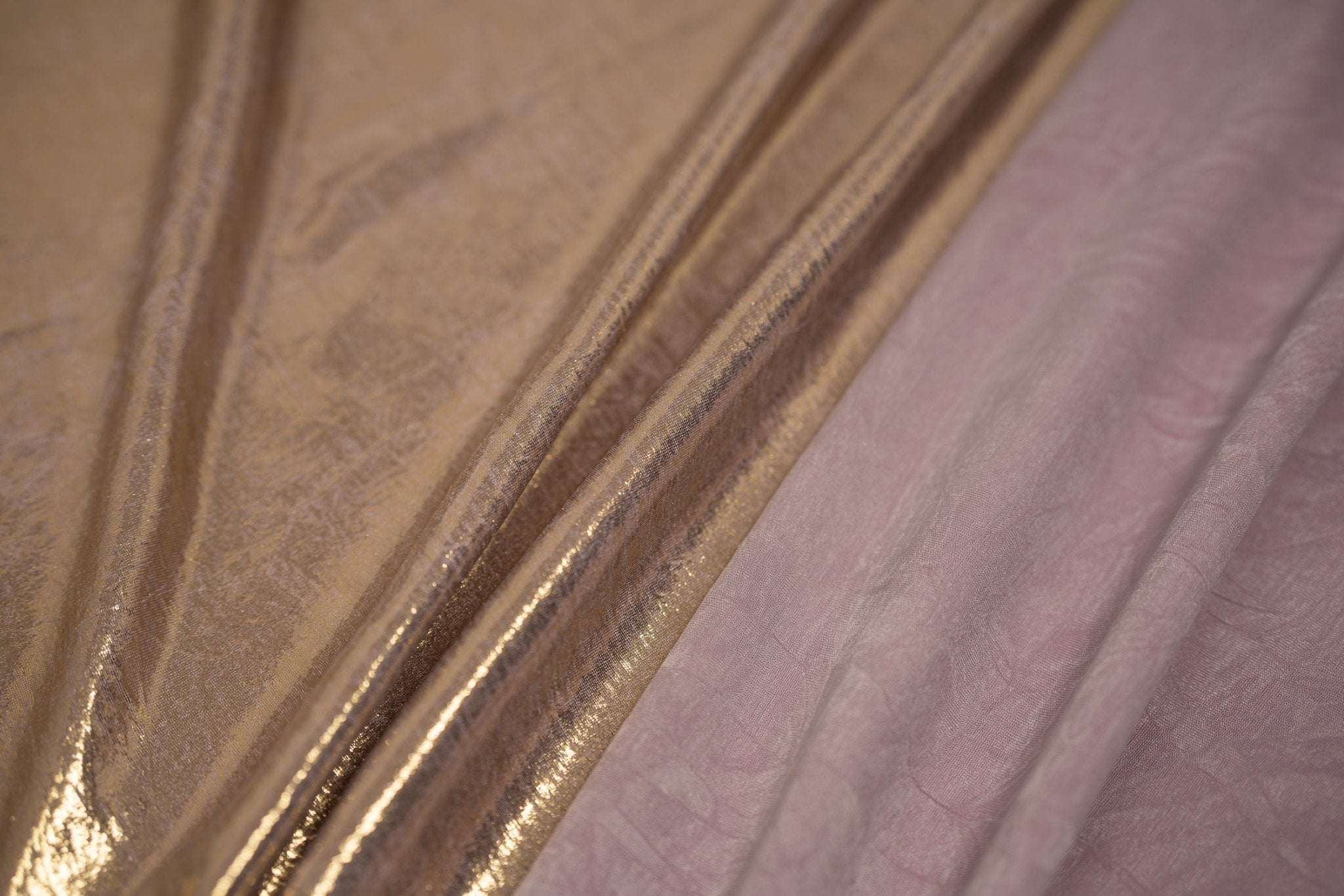 Claudette Creased Foiled Spandex Fabric | CDW