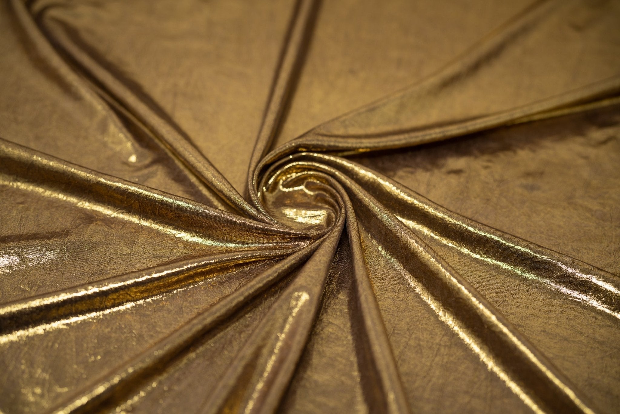 Claudette Creased Foiled Spandex Fabric | CDW