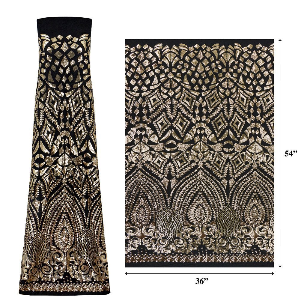 Cleopatra Stretch Mesh Sequin Fabric | CDW