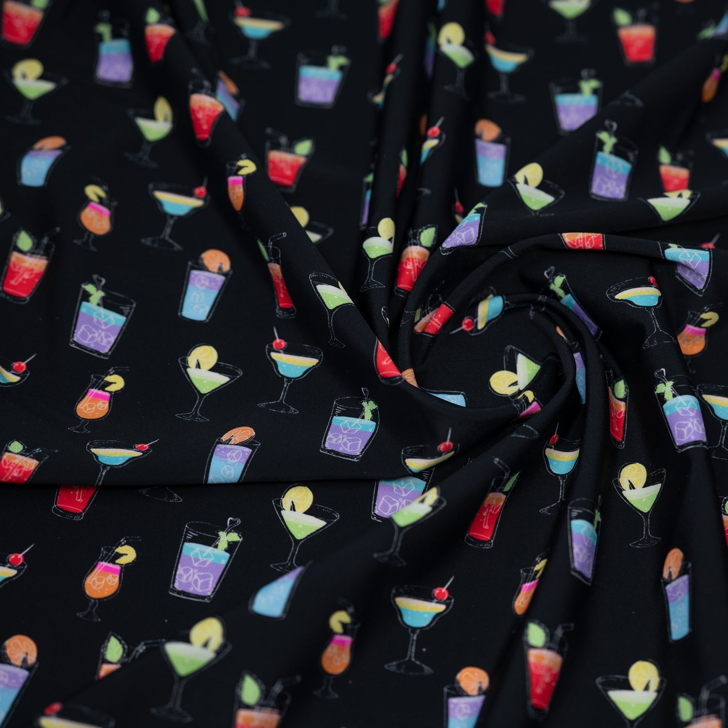 Cocktail Hour Printed Spandex Fabric | CDW