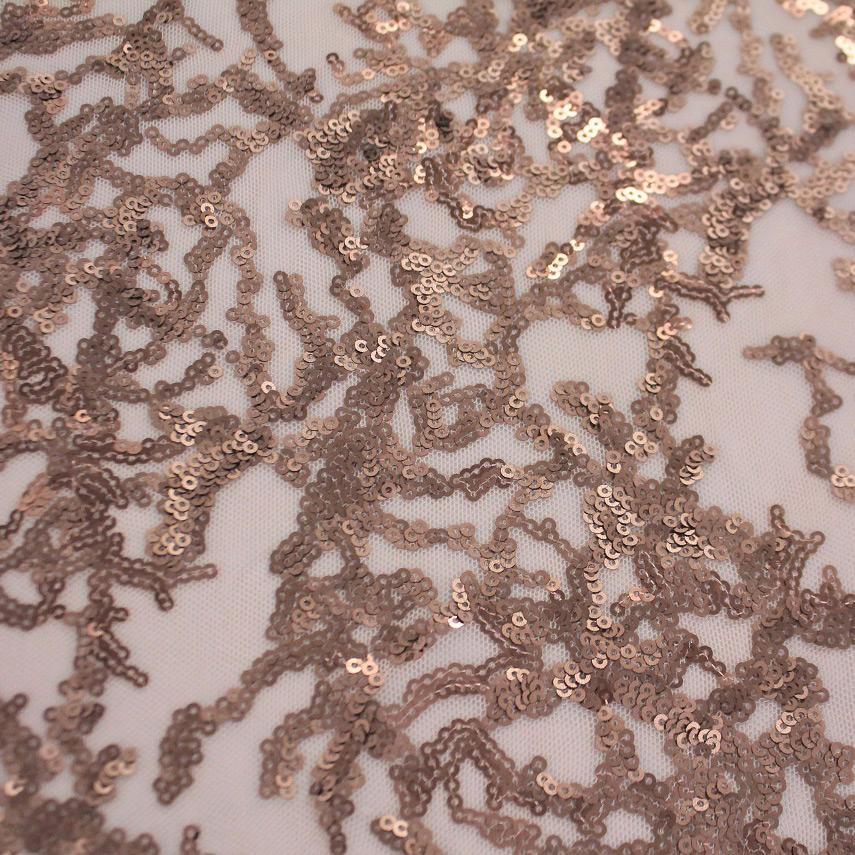 Coral Reef Stretch Mesh Sequin Fabric | CDW