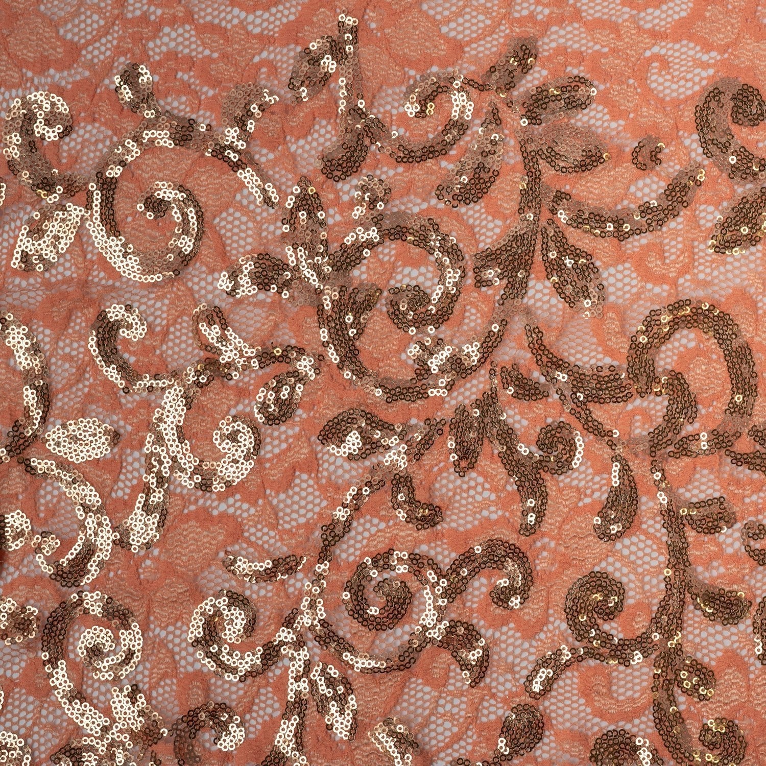 Cottage Garden Stretch Lace Sequin Fabric | CDW