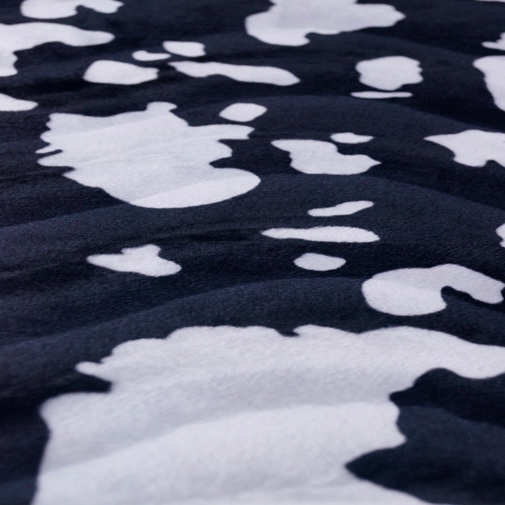 Cow Print Velboa Faux Fur