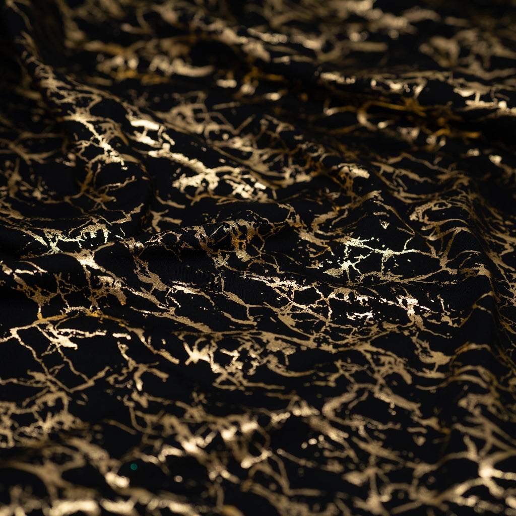 Cracked Foil Printed Microflex Fabric | CDW