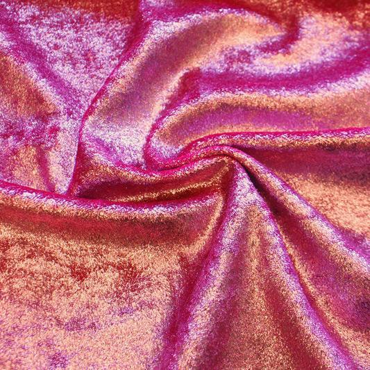 D Isis Foiled Stretch Velvet Fabric | CDW