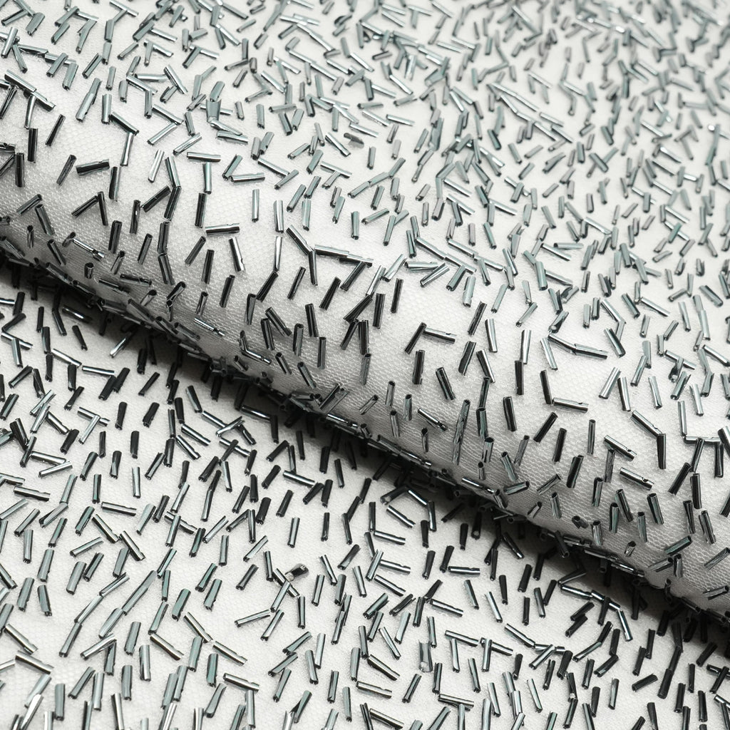 Dazzle Beaded Stretch Mesh Fabric | CDW