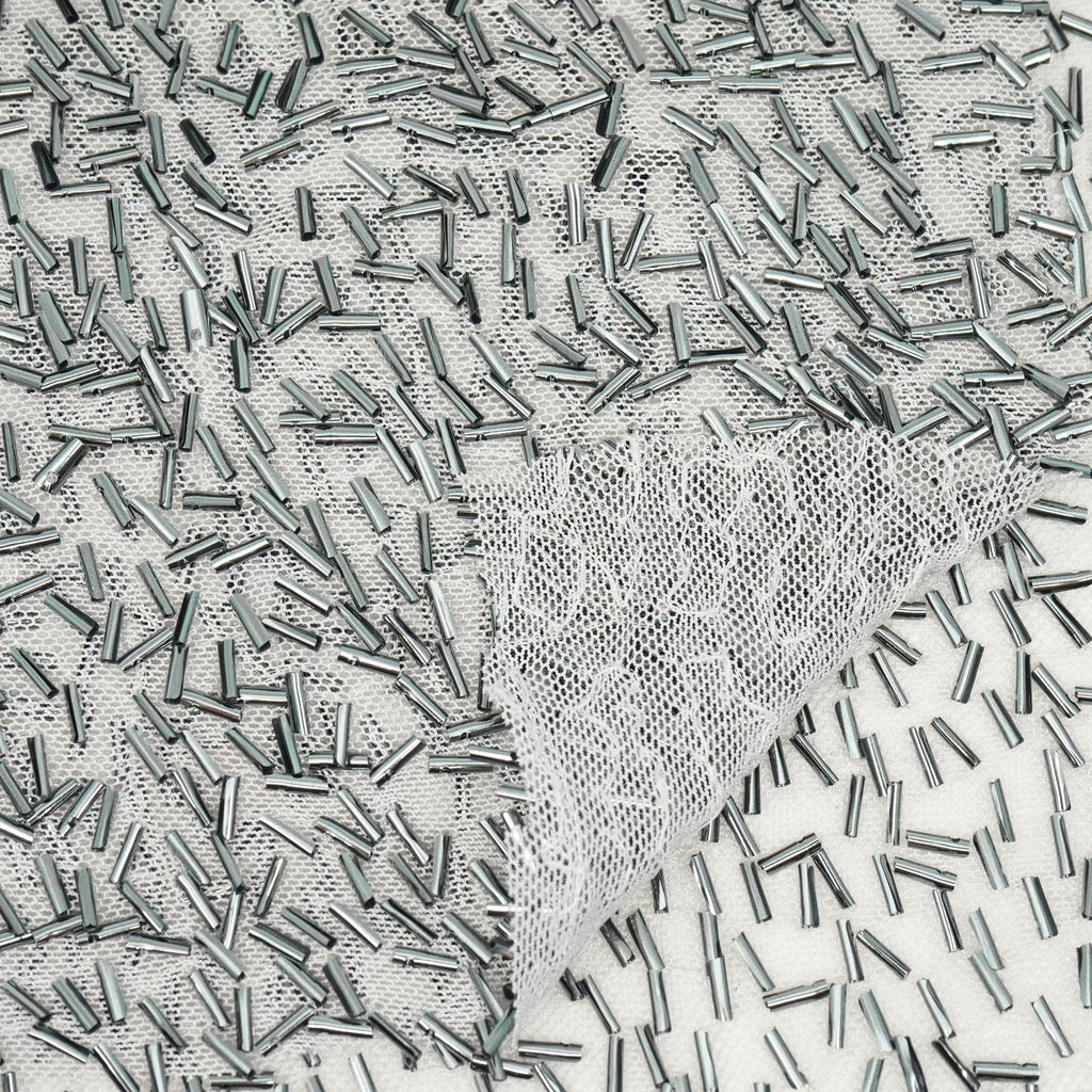 Dazzle Beaded Stretch Mesh Fabric | CDW