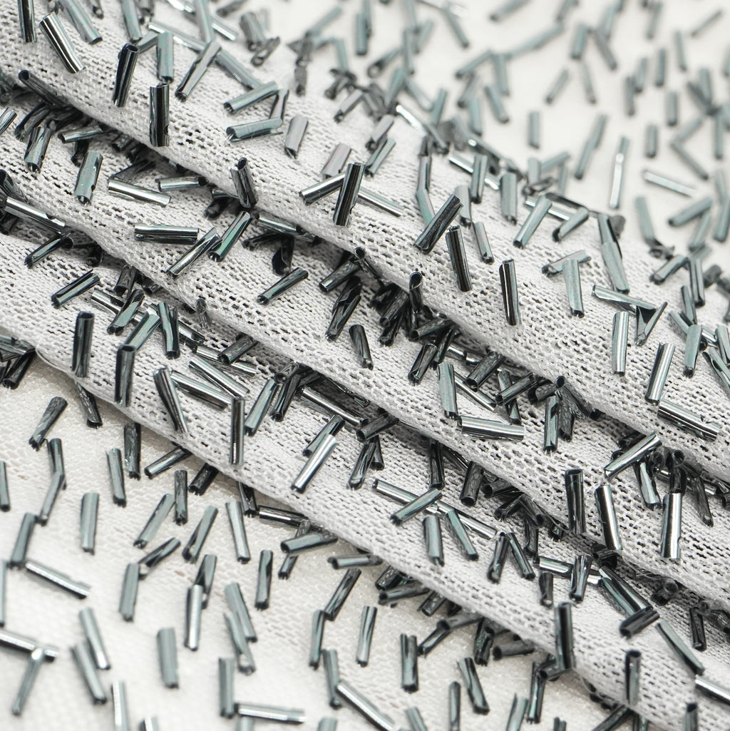 Dazzle Beaded Stretch Mesh Fabric | CDW