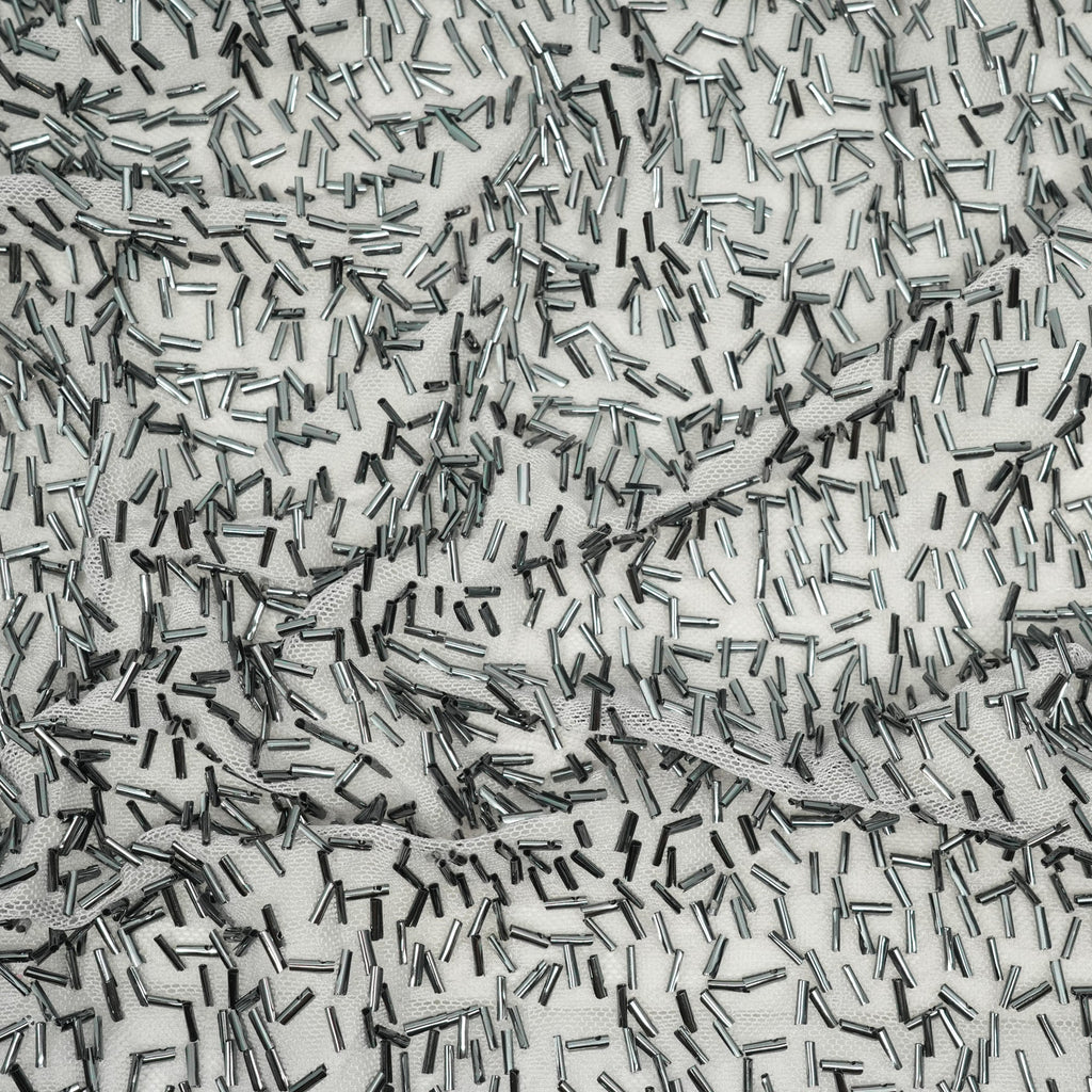 Dazzle Beaded Stretch Mesh Fabric | CDW