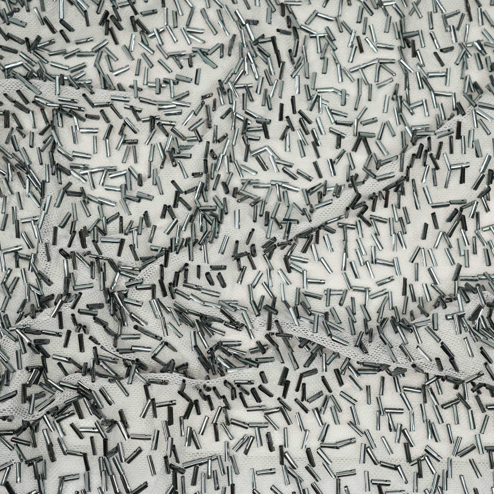 Dazzle Beaded Stretch Mesh Fabric | CDW