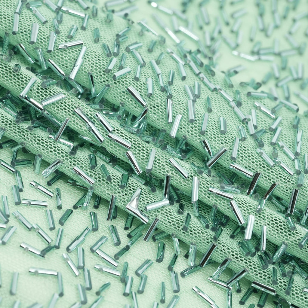 Dazzle Beaded Stretch Mesh Fabric | CDW