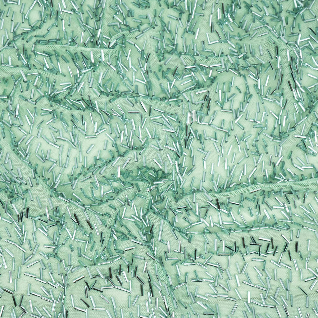 Dazzle Beaded Stretch Mesh Fabric | CDW