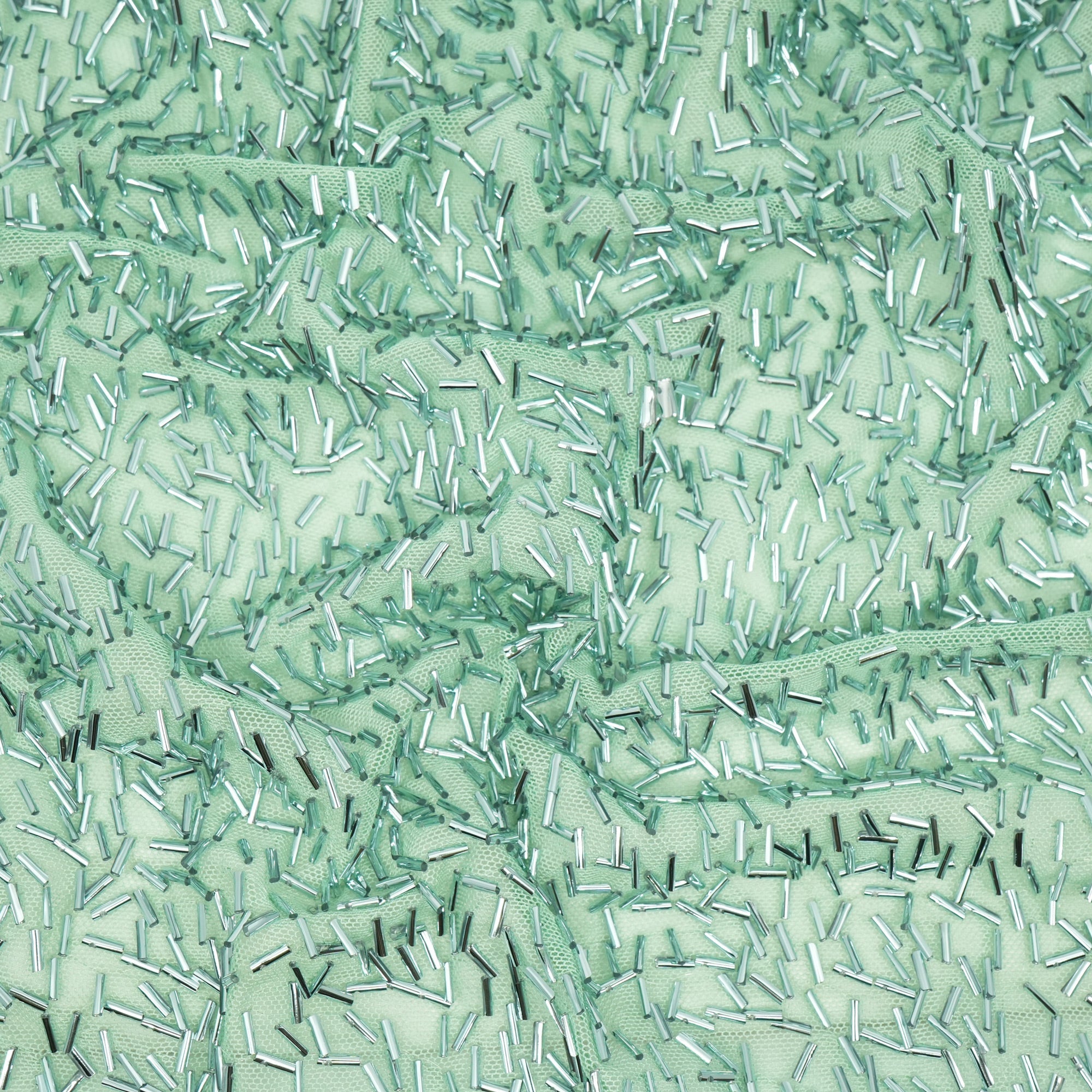 Dazzle Beaded Stretch Mesh Fabric | CDW