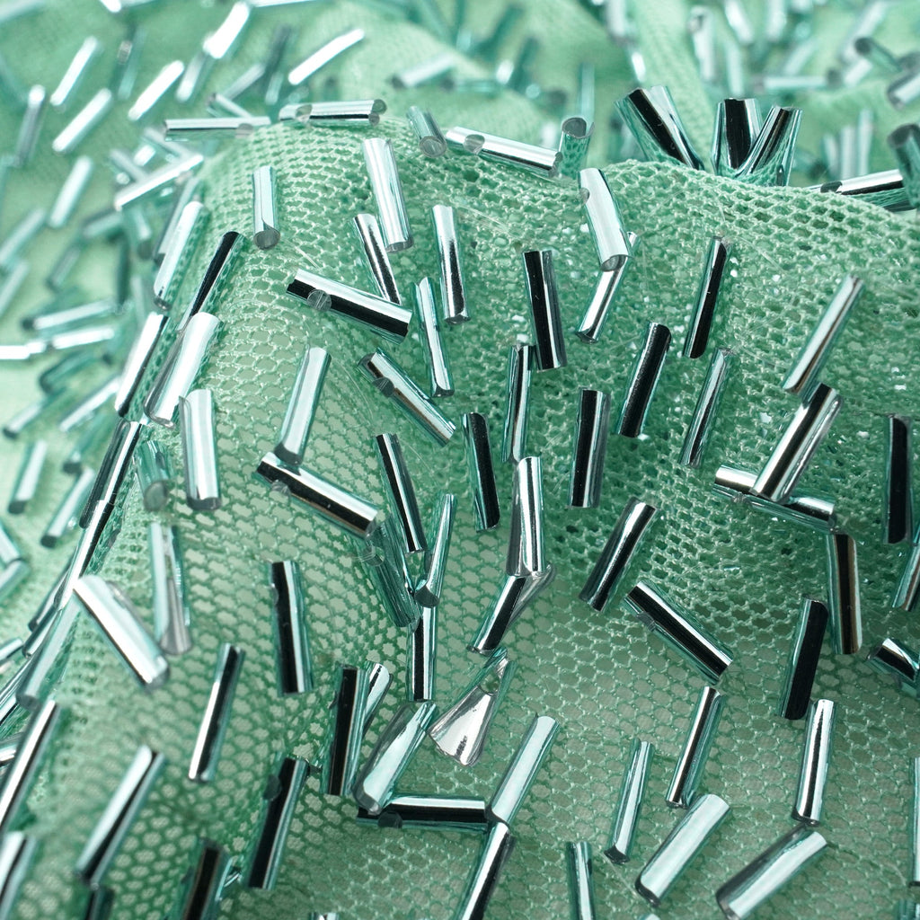 Dazzle Beaded Stretch Mesh Fabric | CDW