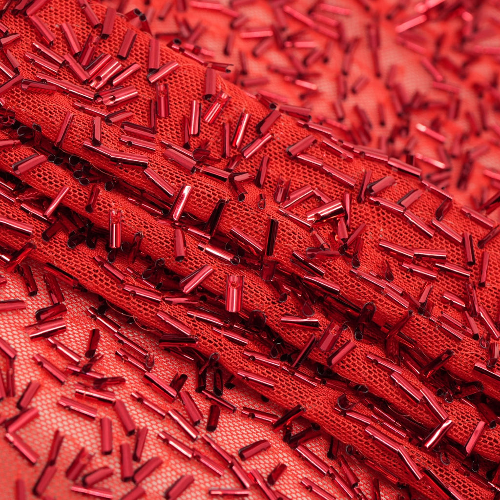 Dazzle Beaded Stretch Mesh Fabric | CDW