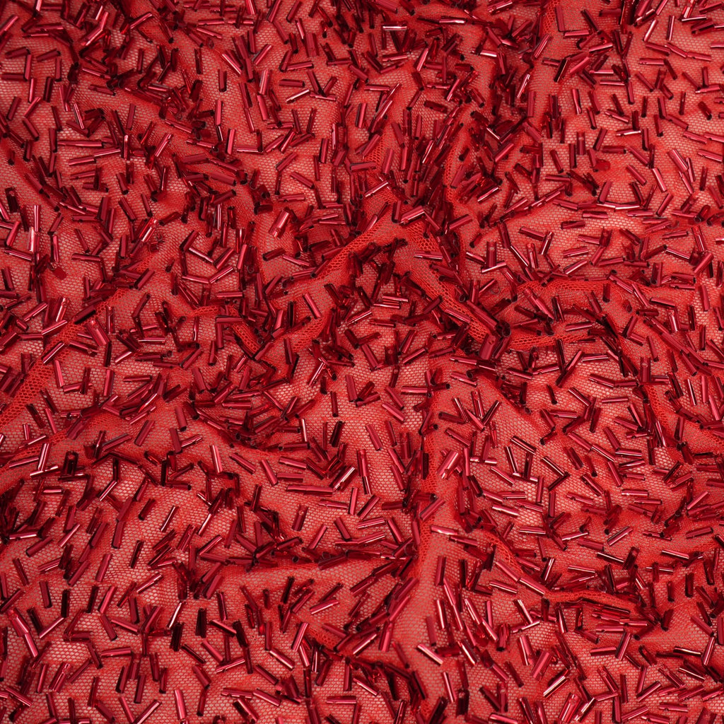 Dazzle Beaded Stretch Mesh Fabric | CDW