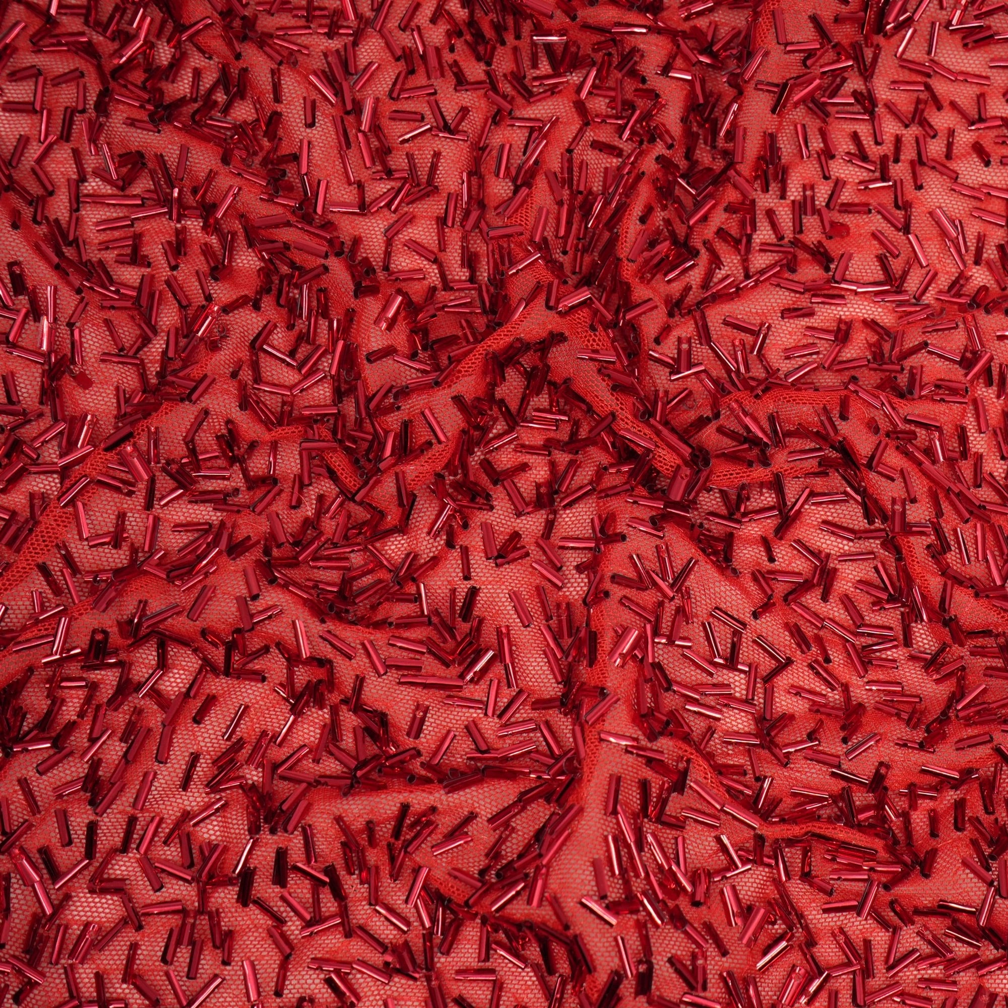 Dazzle Beaded Stretch Mesh Fabric | CDW