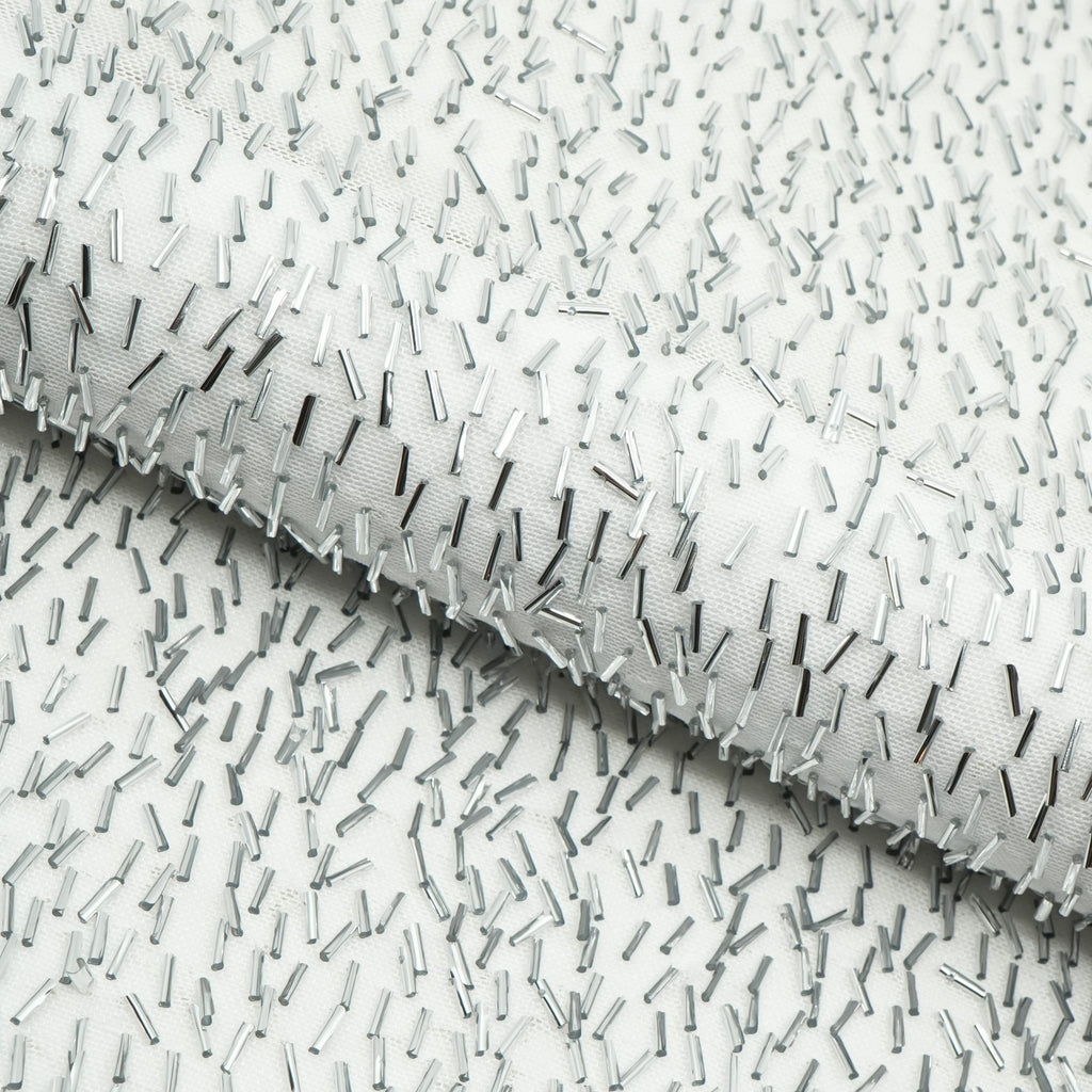 Dazzle Beaded Stretch Mesh Fabric | CDW