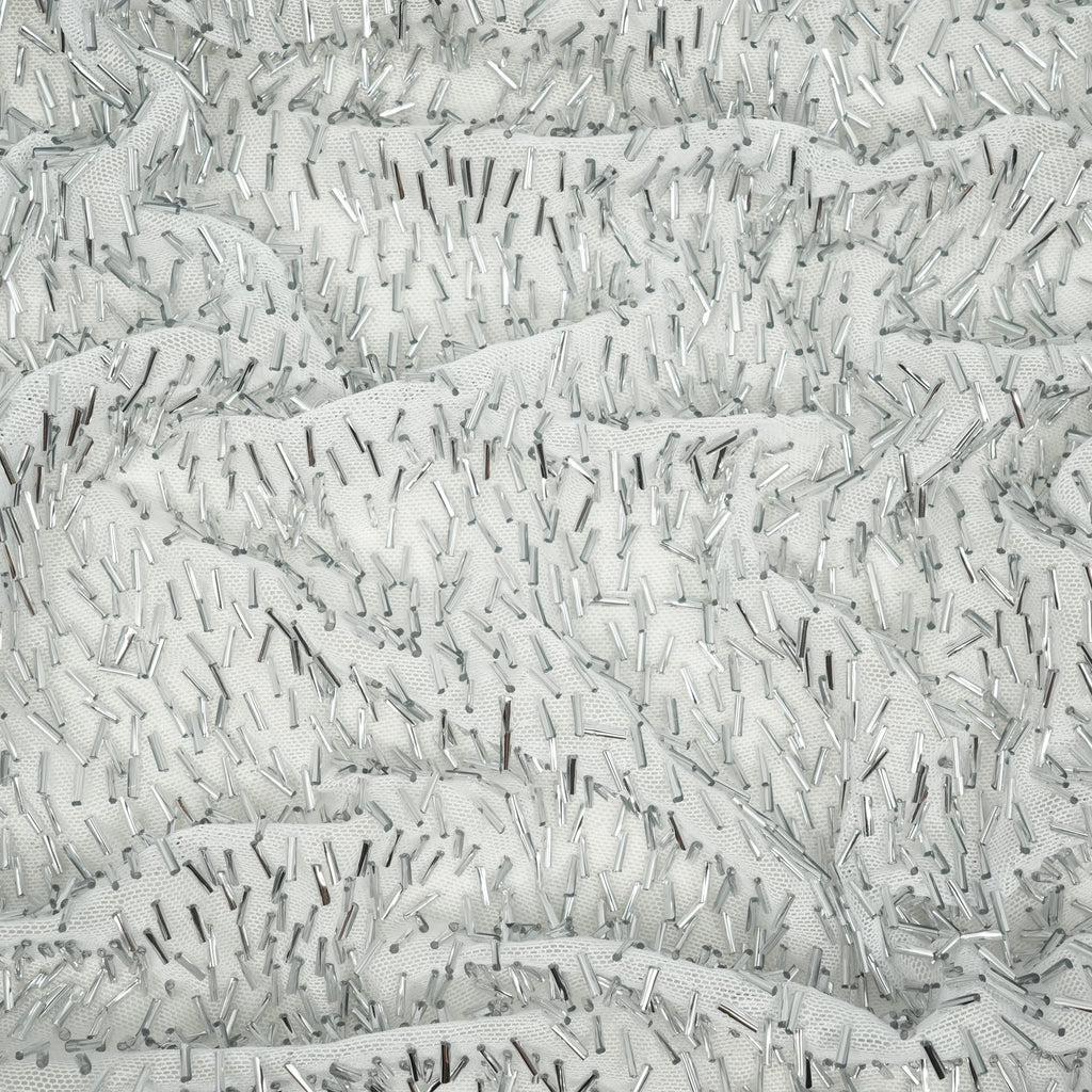 Dazzle Beaded Stretch Mesh Fabric | CDW