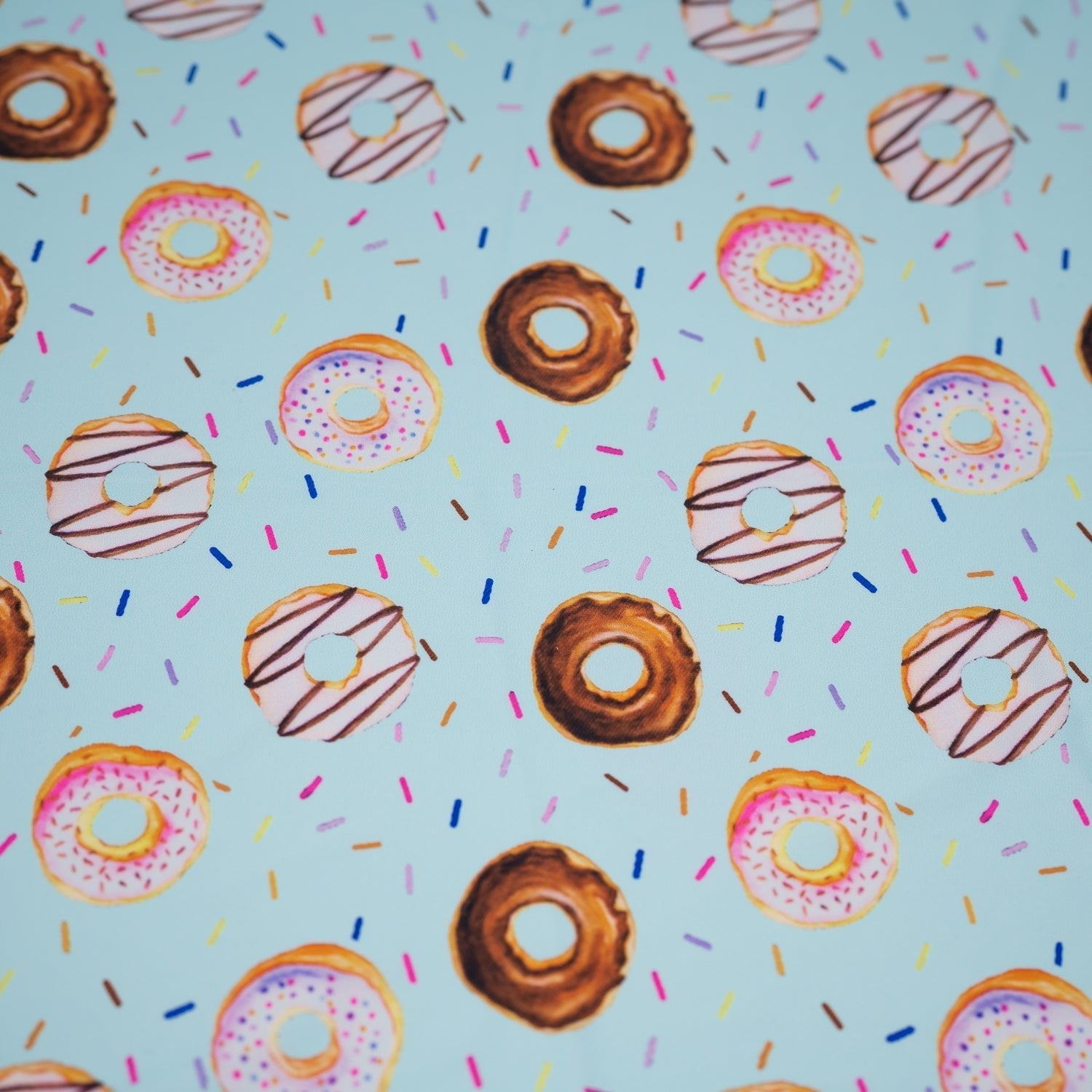 Dancing Doughnuts Printed Spandex Fabric | CDW