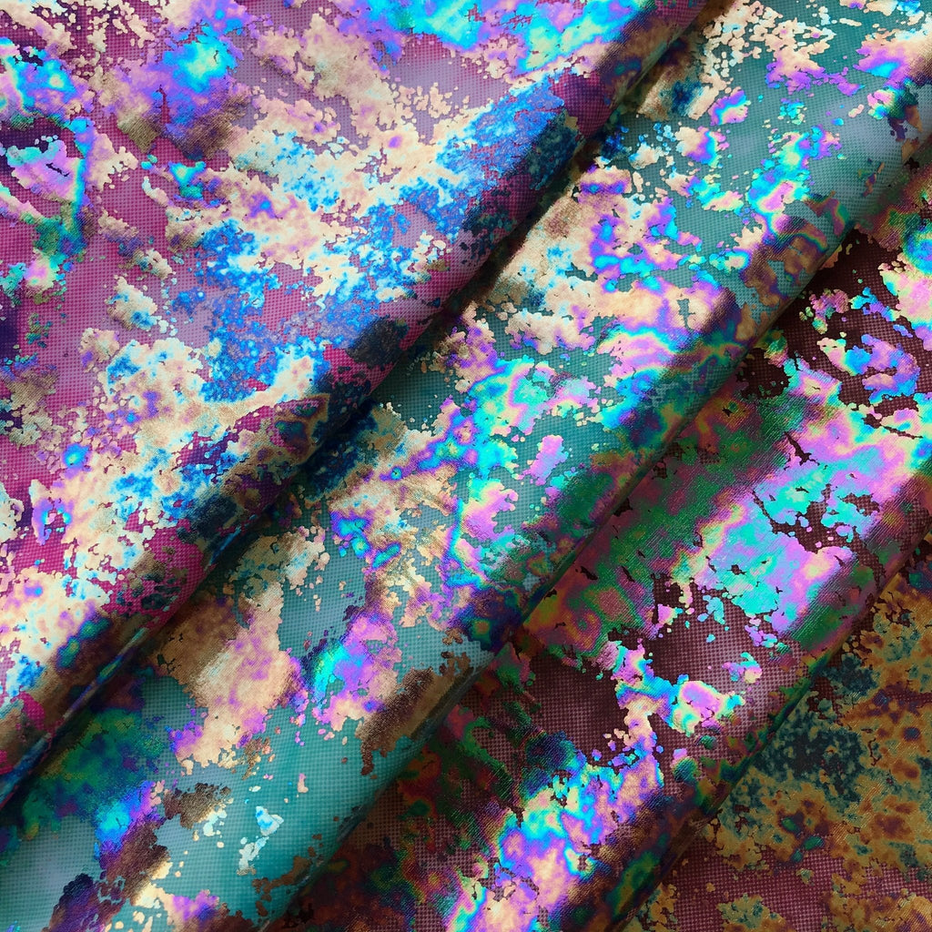 Dancing Music Foil Printed Spandex Fabric | CDW