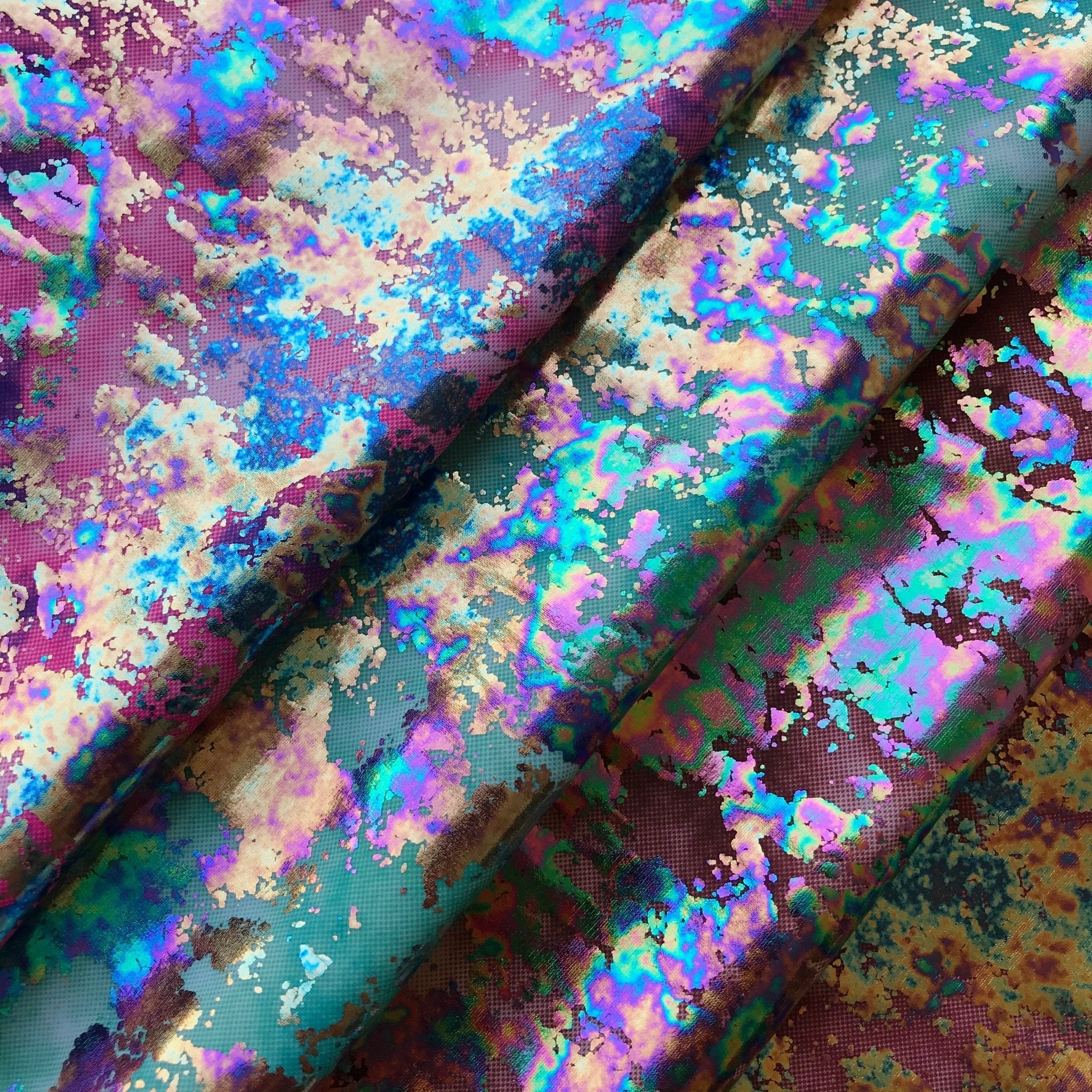 Dancing Music Foil Printed Spandex Fabric | CDW