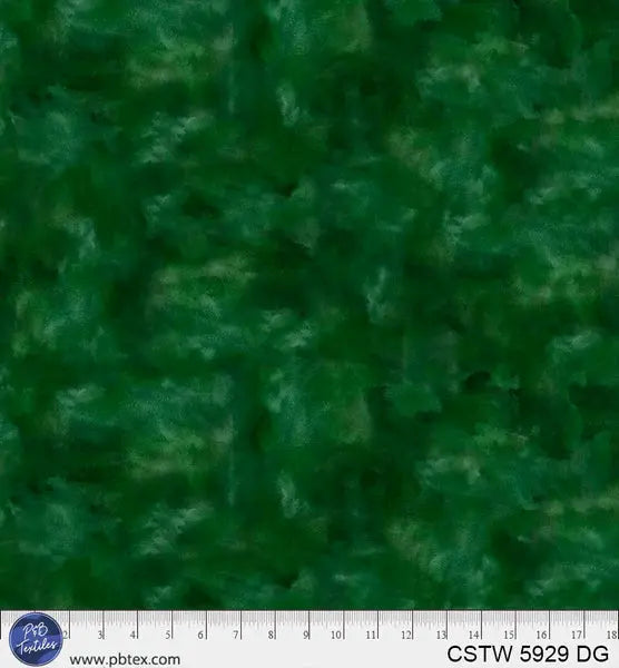 Dark Green Color Stories Cotton Wideback Fabric per yard