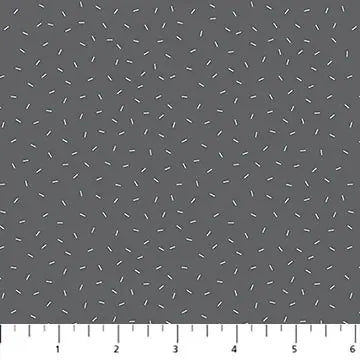Dashes Gray Dewfall Cotton 44"/45" Fabric Per Yard