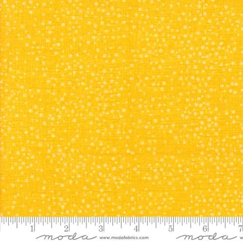 Dotty Thatched Sunshine 44"/45" Fabric Per Yard