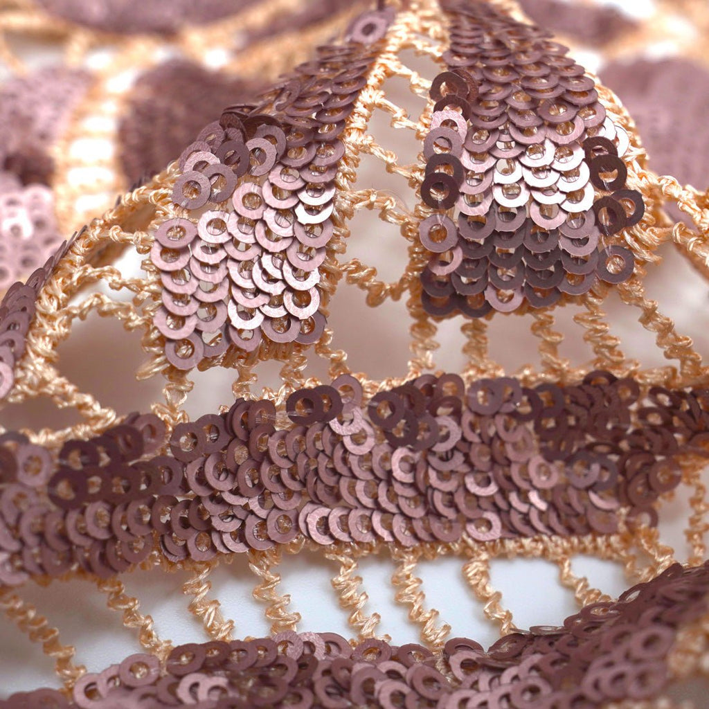 Ornate Lace Sequin Fabric | CDW