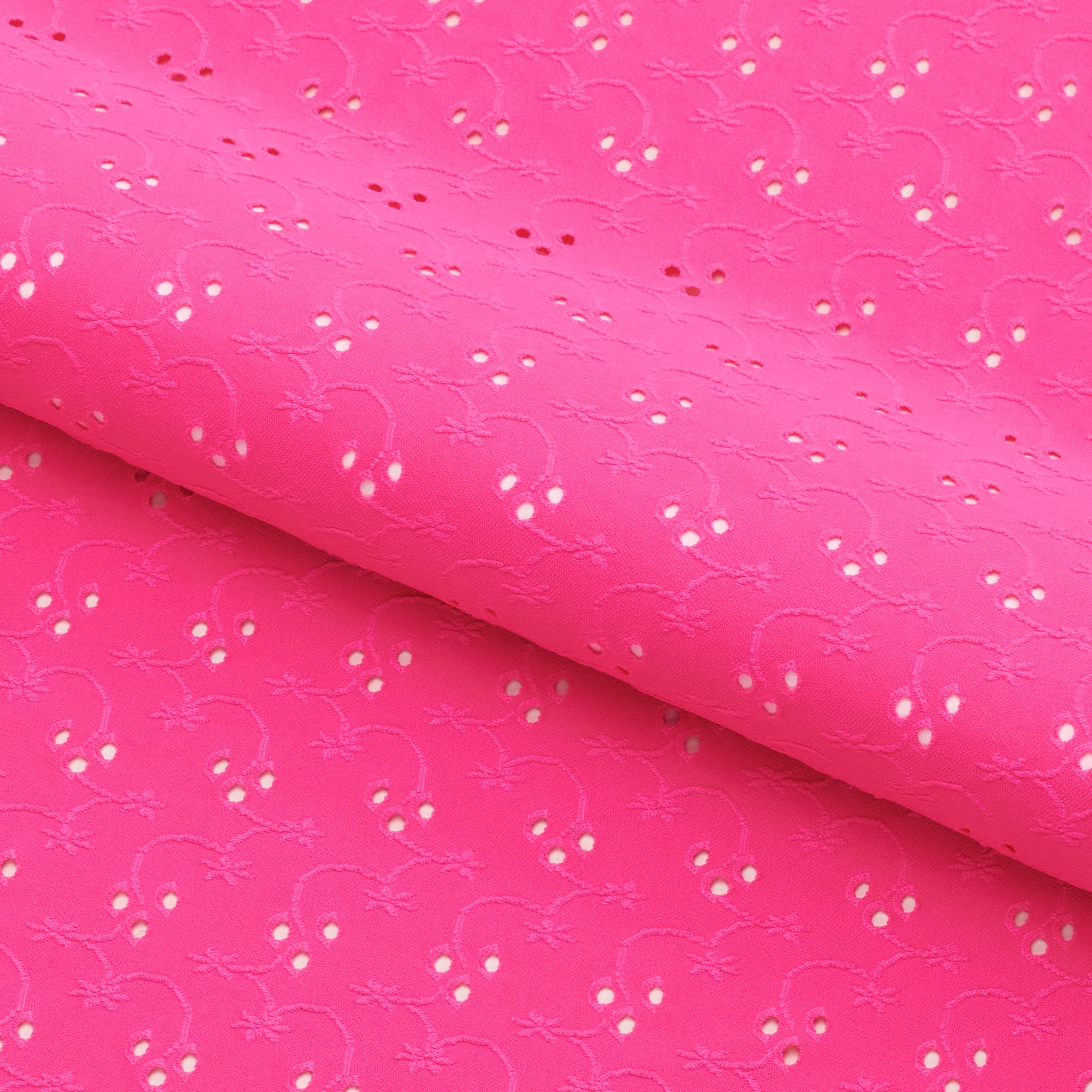 Eyelet Polyester Spandex Jacquard Fabric | CDW