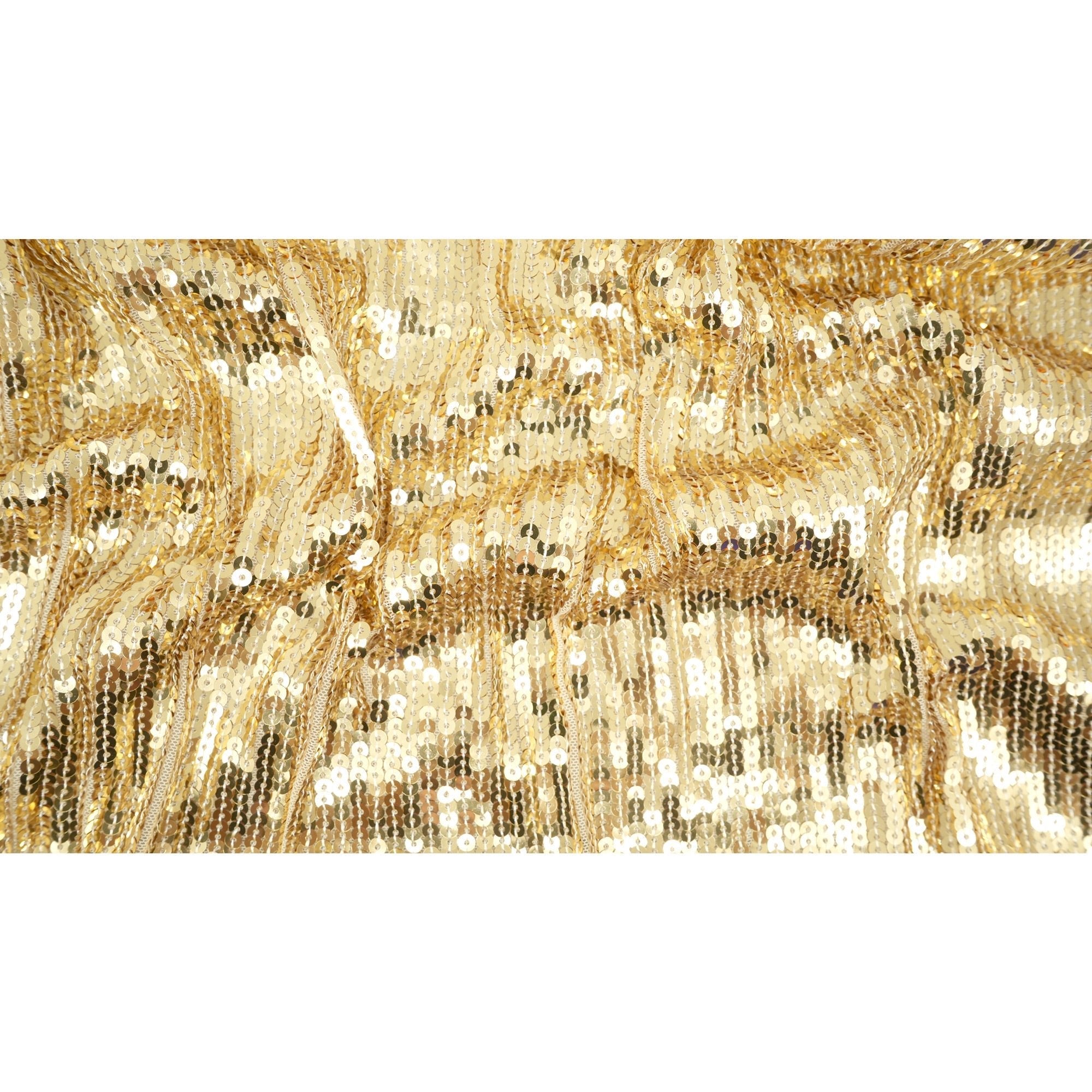 Flounce Fringe Stretch Mesh Sequin Fabric | CDW